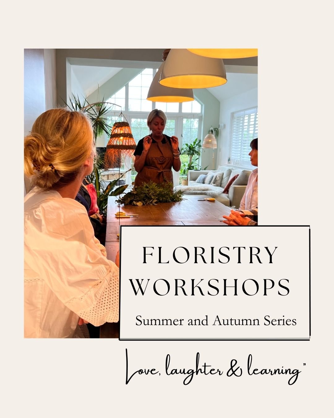 🌸 Our Summer &amp; Autumn Floristry Workshops Are Live! 🍁

We're so excited to invite you into a season full of creativity, connection, and beautiful blooms! Whether you're looking for a relaxing evening out or ready to dive deeper into floral desi