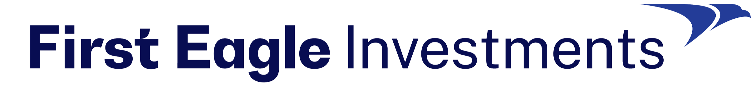 First Eagle Investments logo with stylized eagle head graphic
