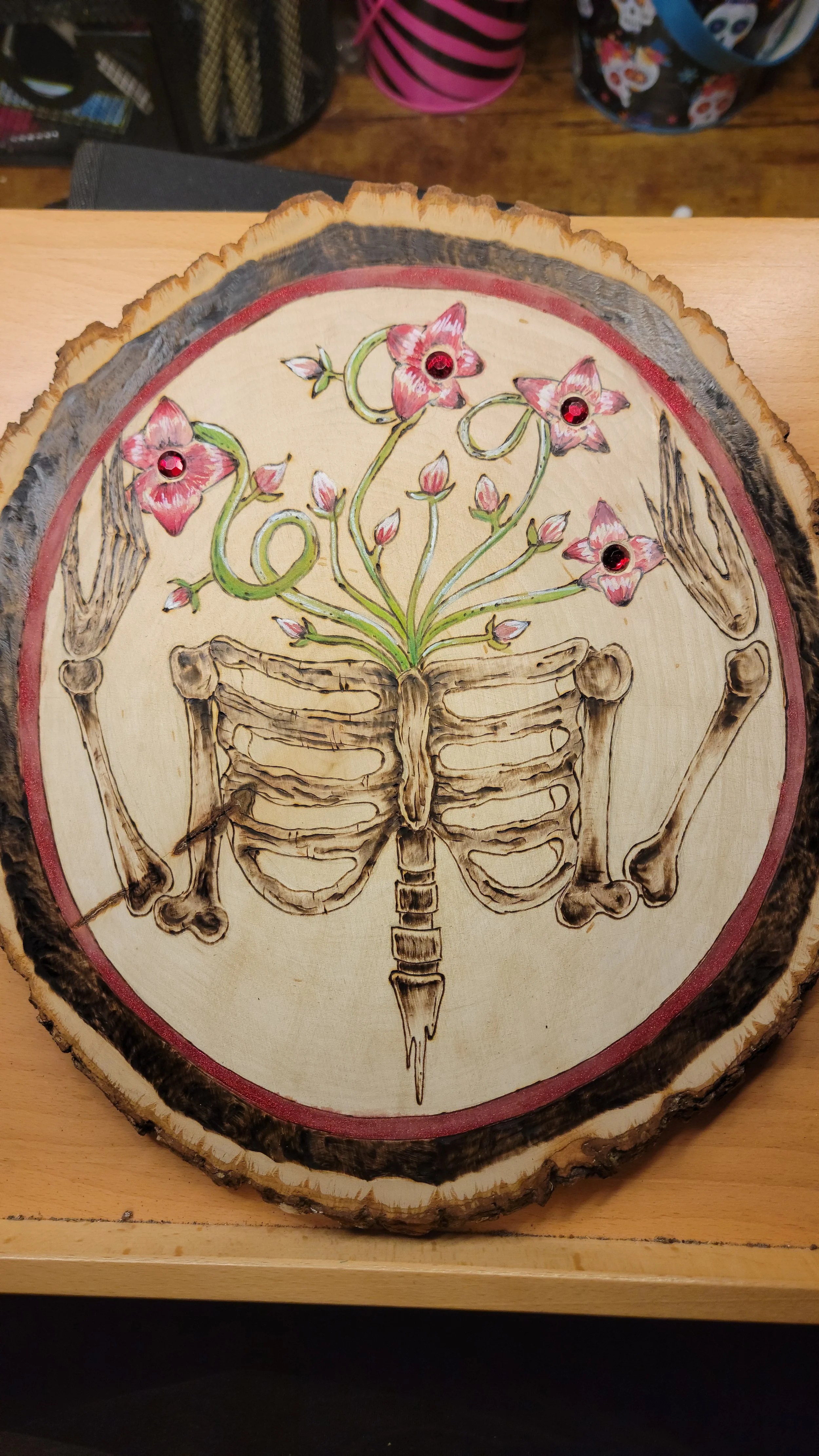 Whimsical Seven Deadly Sins skeleton illustration by Christy Illustrates.