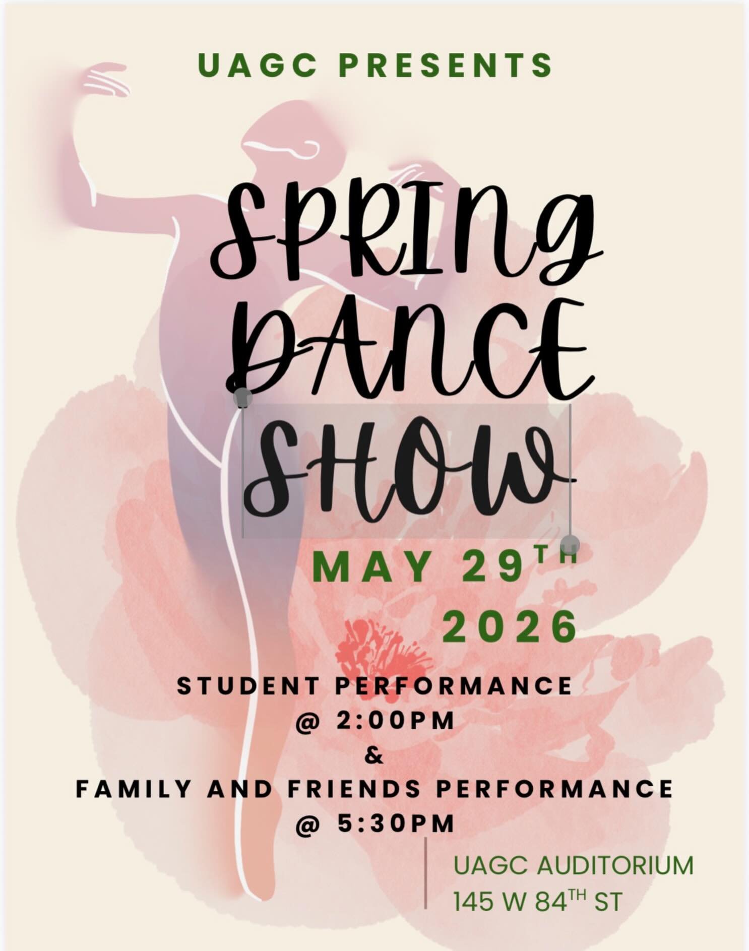 Please join us for an evening of excitement as The Urban Assembly Green School presents its spectacular Spring Dance Show!
We look forward to celebrating the talent, creativity, and hard work of our amazing students. We hope to see you there for an u