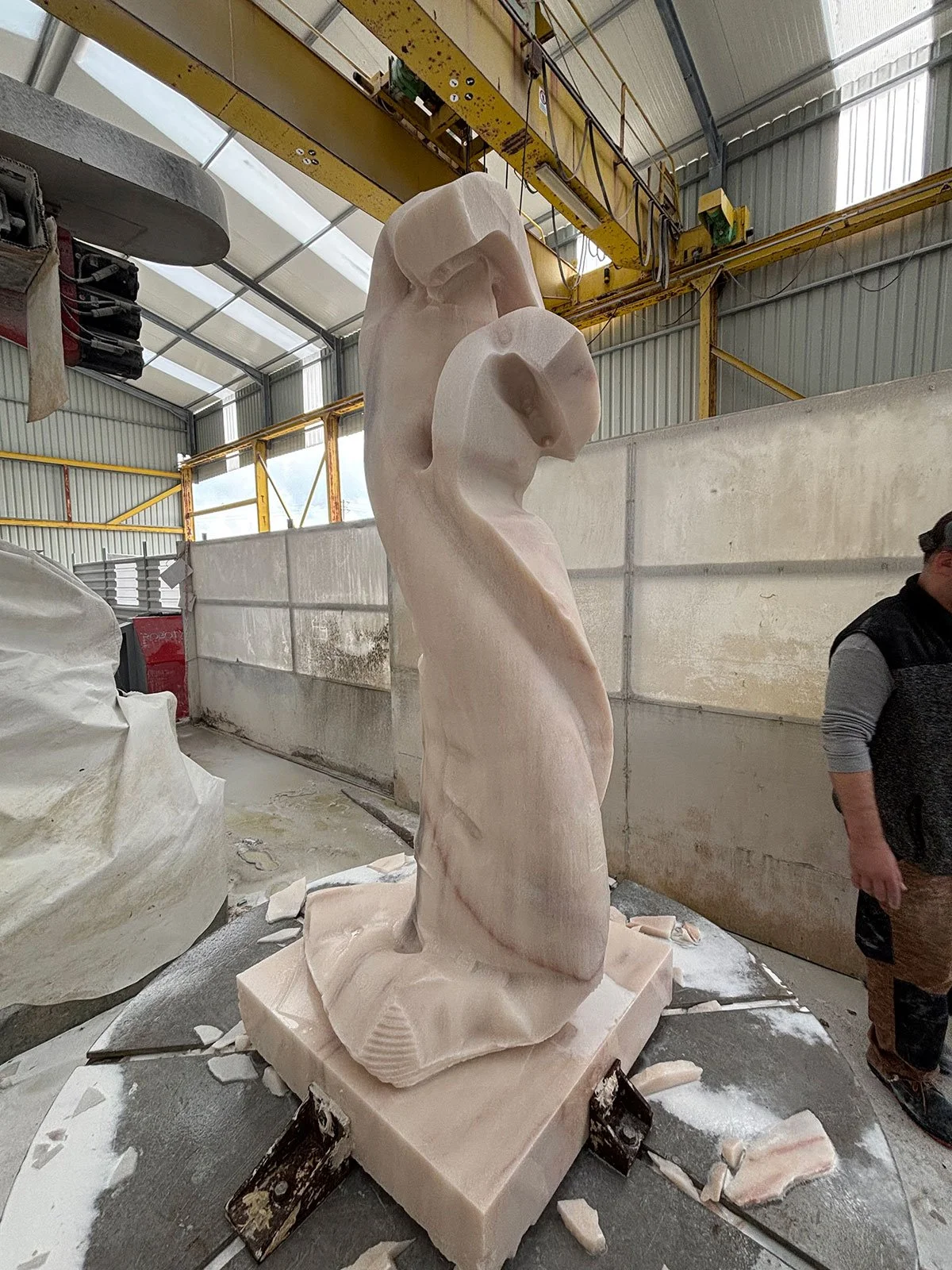 CNC of Marble Sculpture from 3D Scan