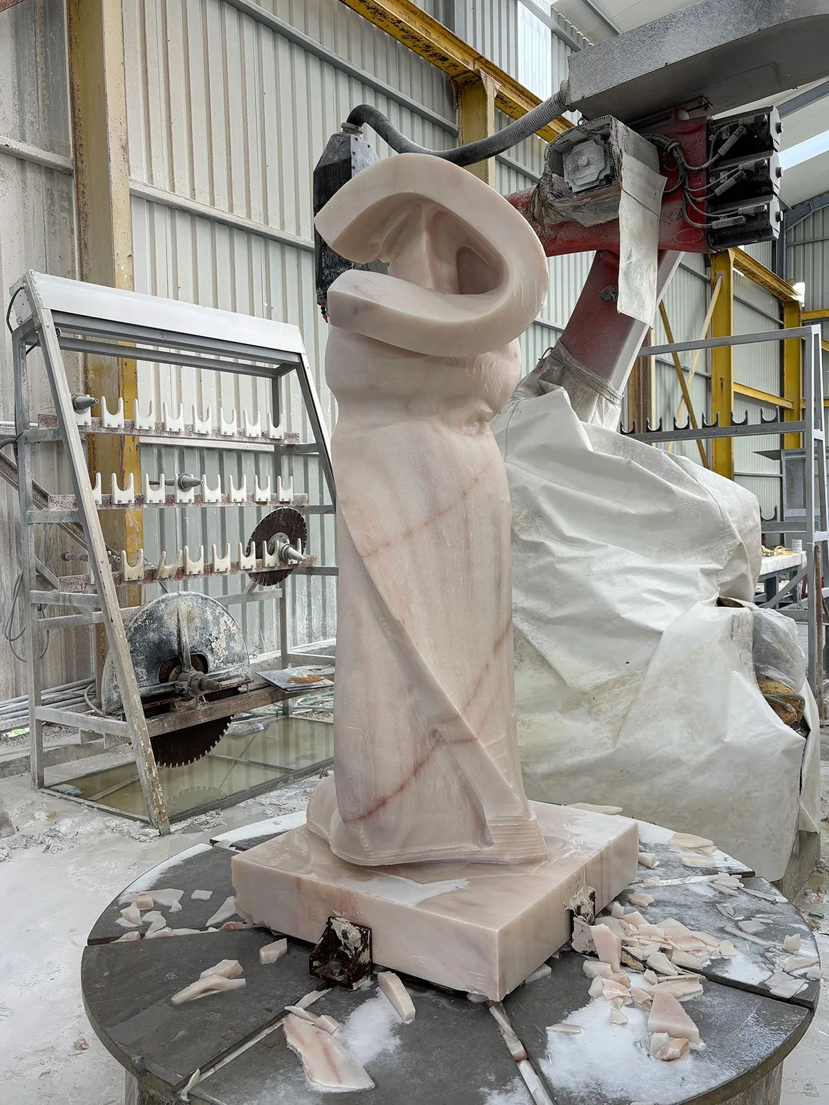 CNC of Marble Sculpture from 3D Scan