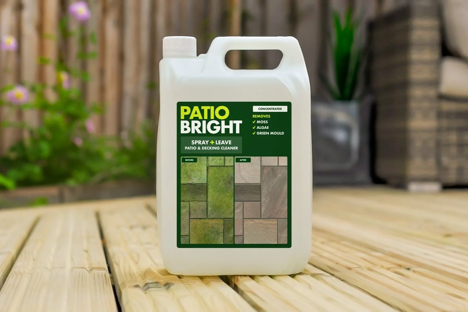 How to use patio cleaner Patio Bright
