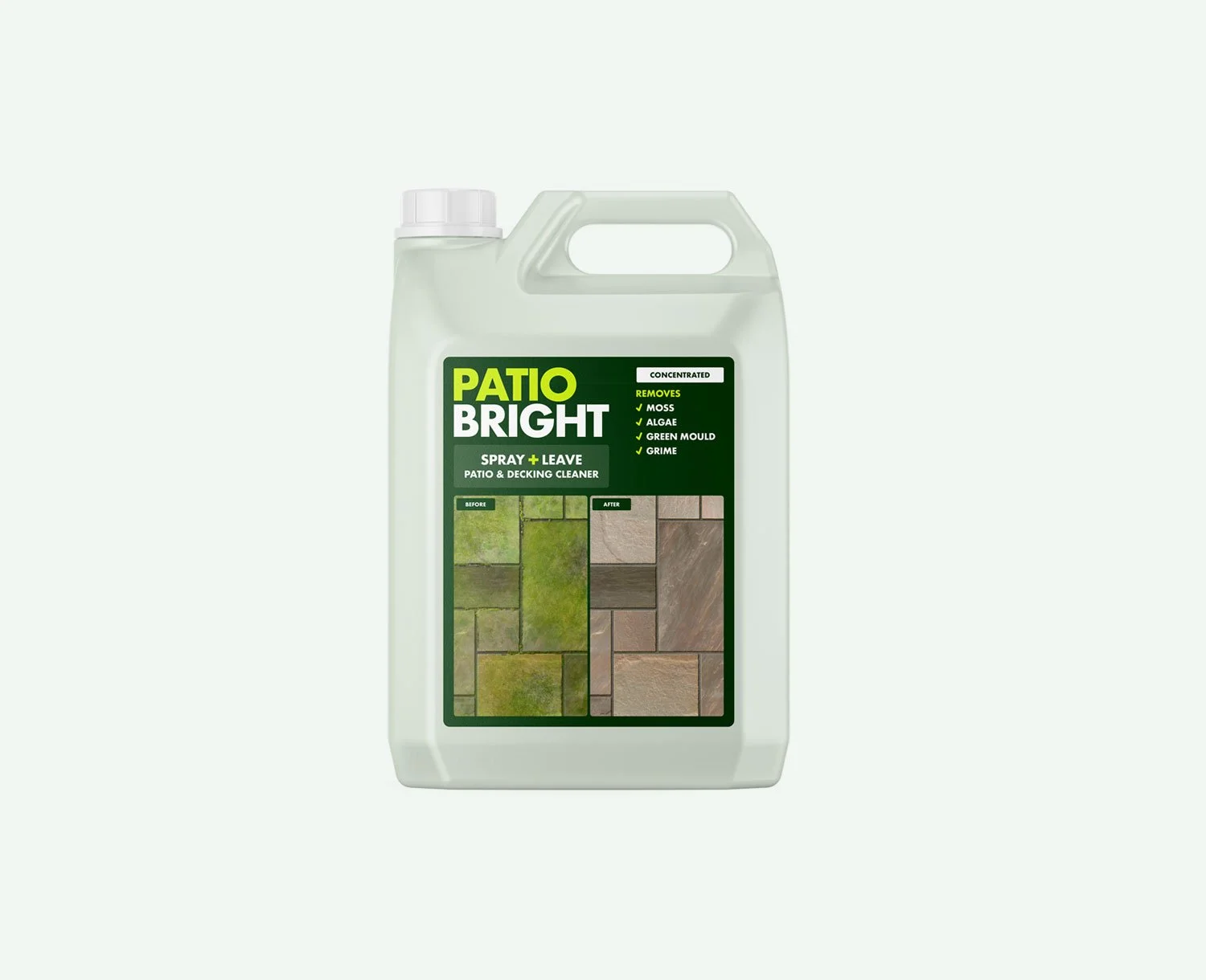 Spray & Leave Patio Cleaner Moss & Algae Remover Patio Bright