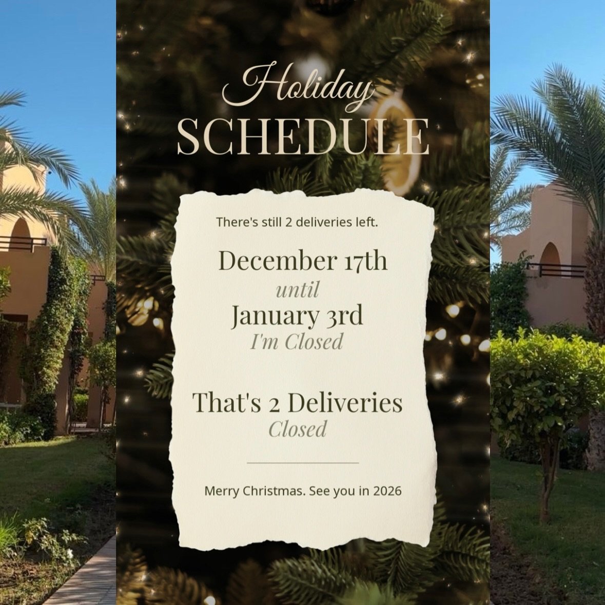 It&rsquo;s that time of year again when everything around the business closes which makes it hard for me to do what I do. Therefor I will be closed for 2 weeks over Christmas, returning the week commencing 5/1. All you usual big boy bulk orderers see