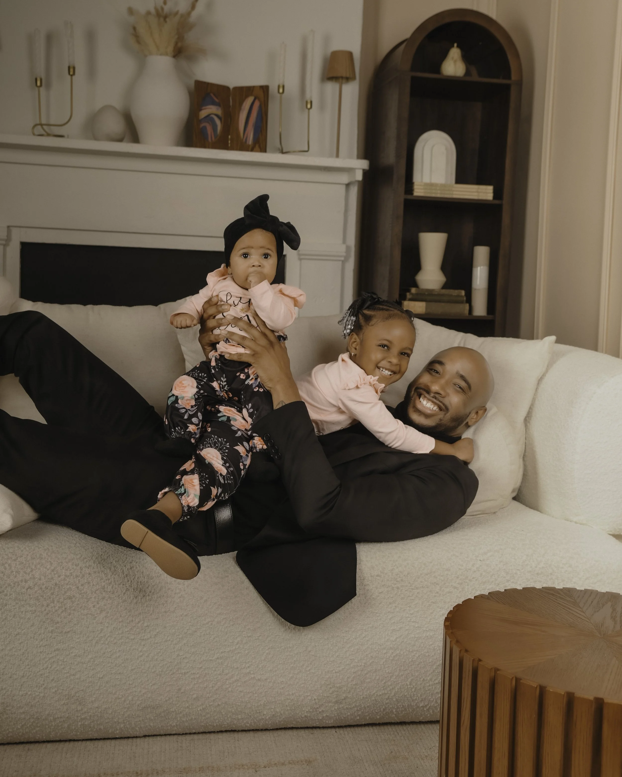 At The Studio: A Fatherhood Shoot With YK Visuals