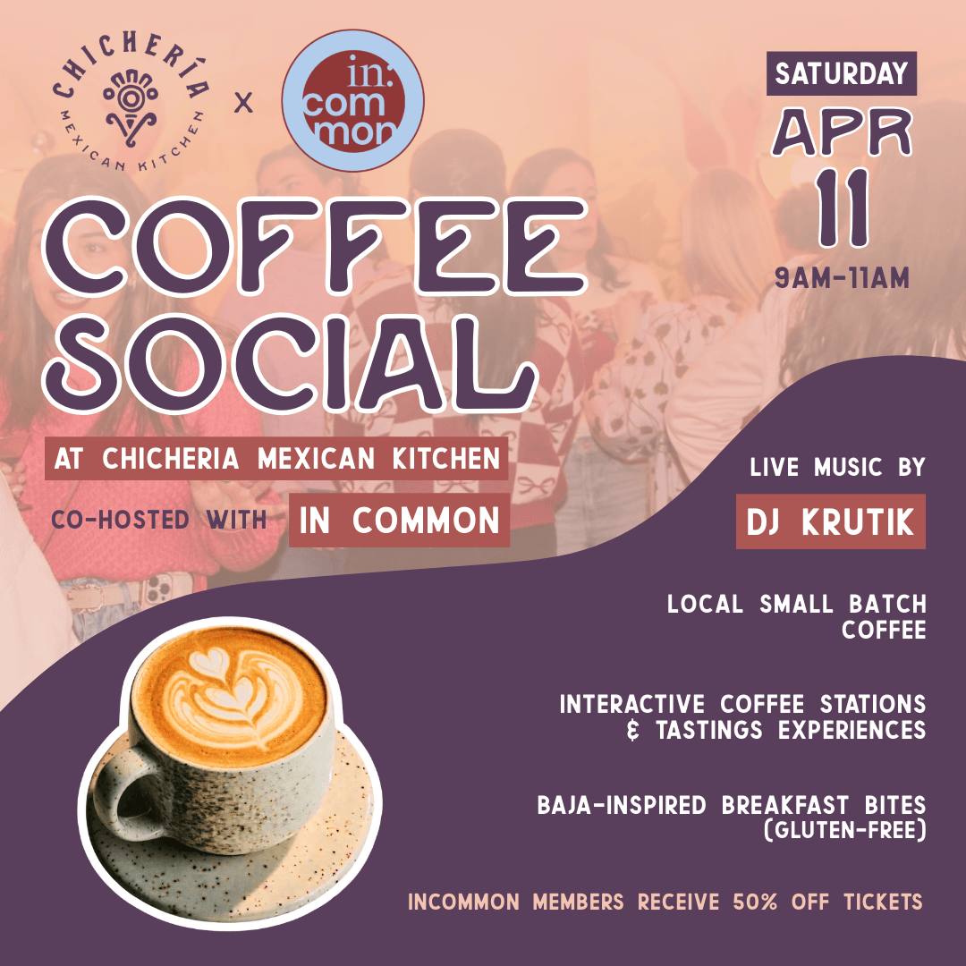 coffee social at chicheria flyer