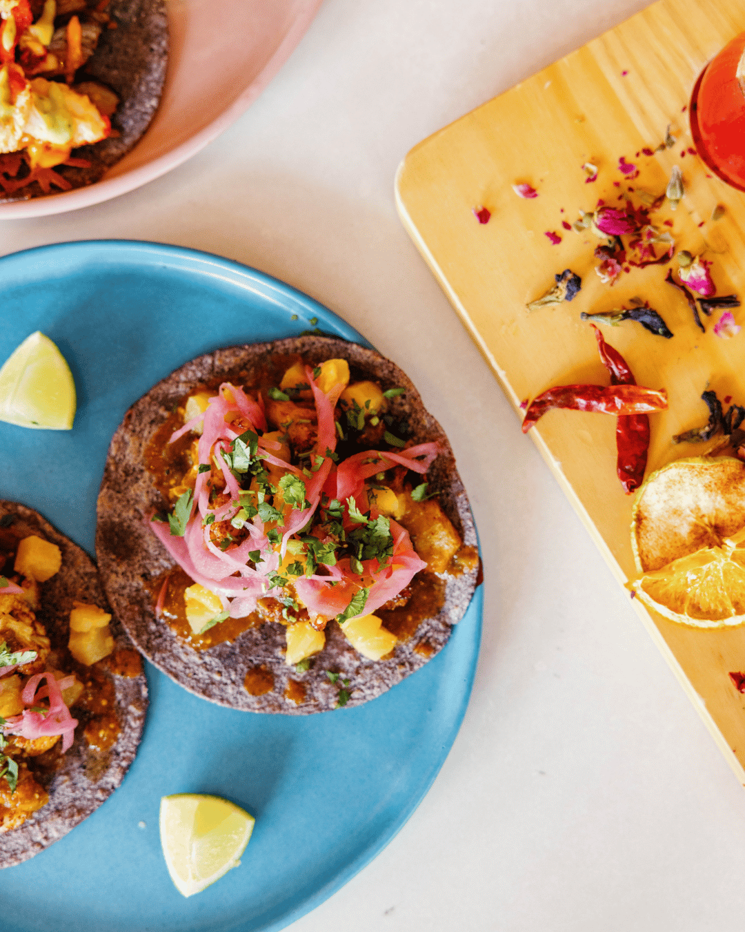 chicheria taco plate top down