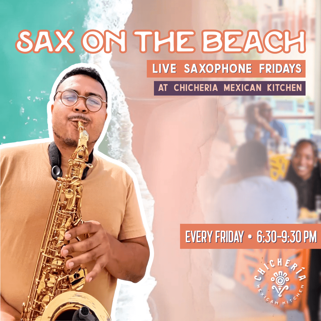 sax on the beach square flyer
