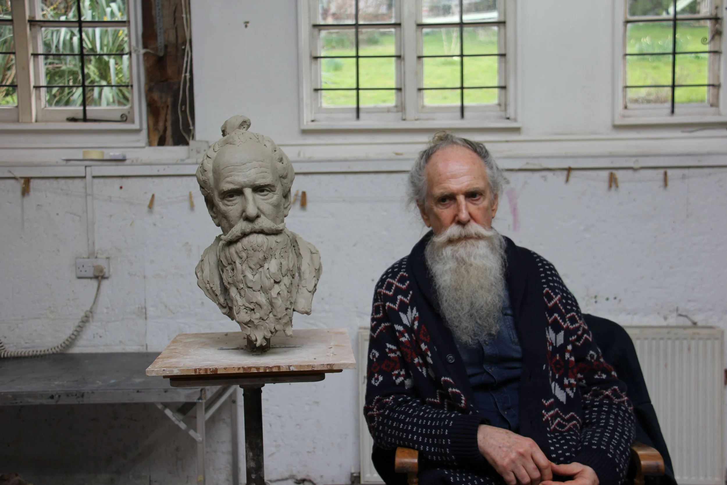 Portrait and Subject Side by Side (Sculptor - Amelia Rowcroft)