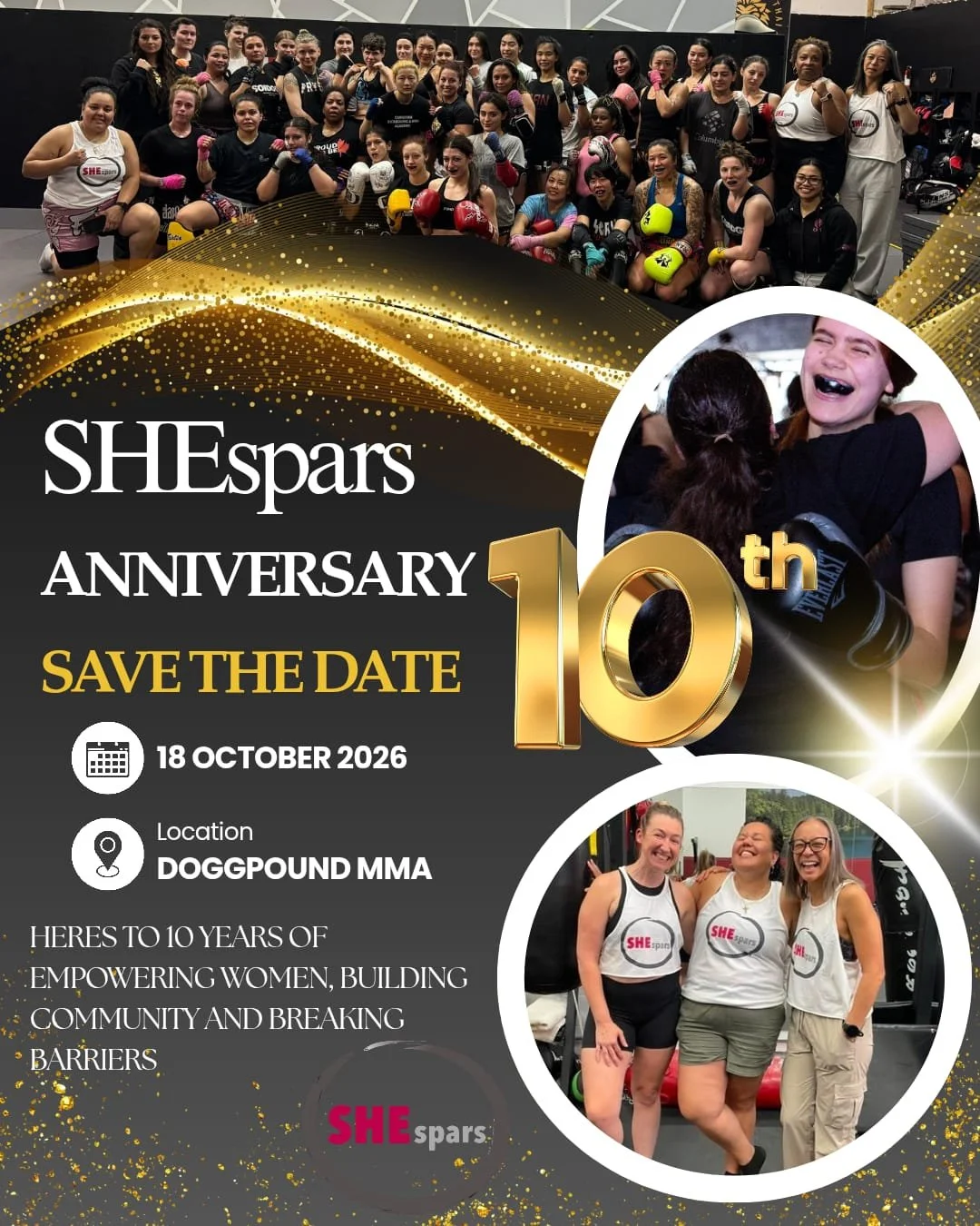 SHEspars 10 Year Anniversary
