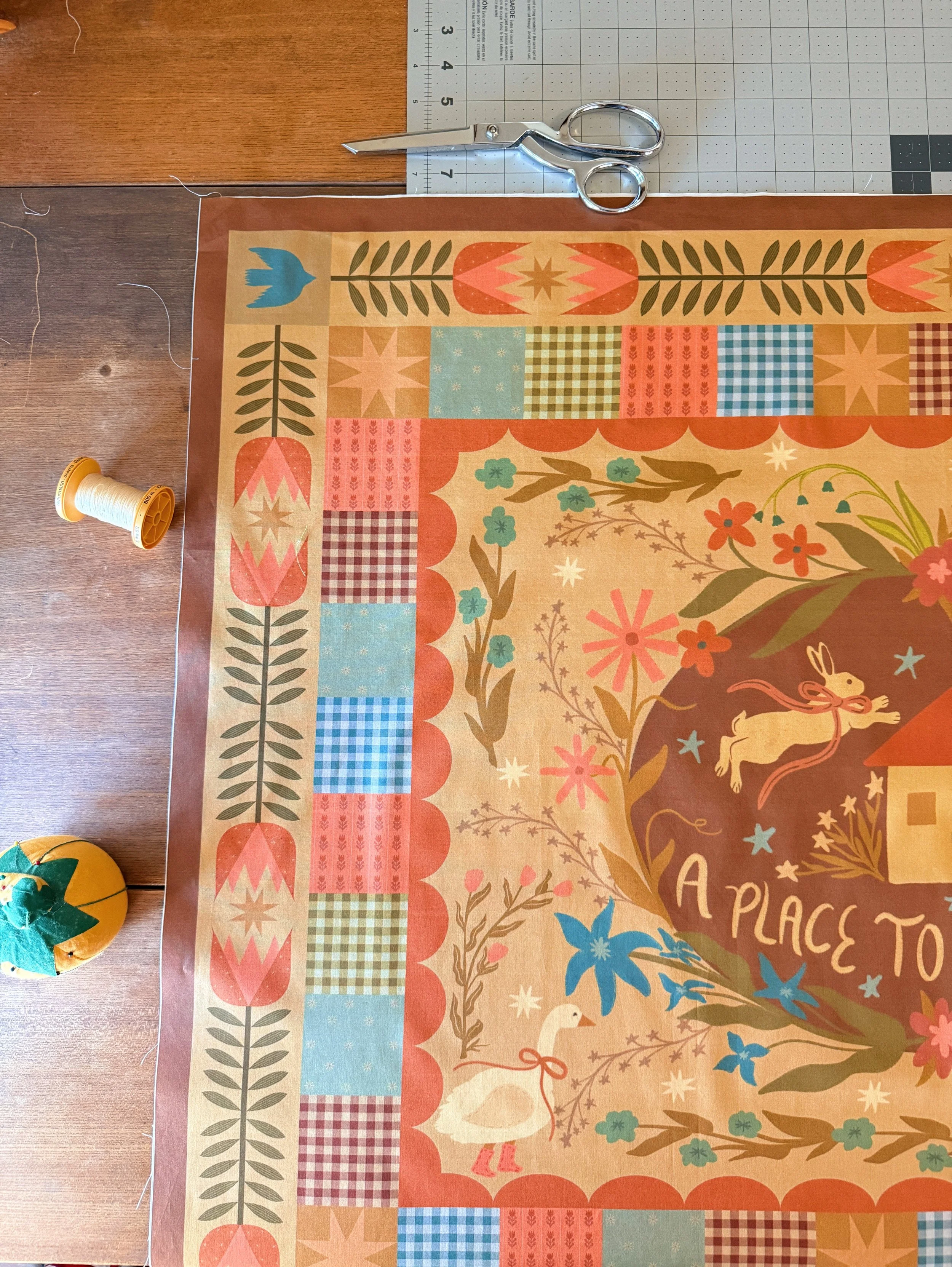 Fabric Panel: Spring Home