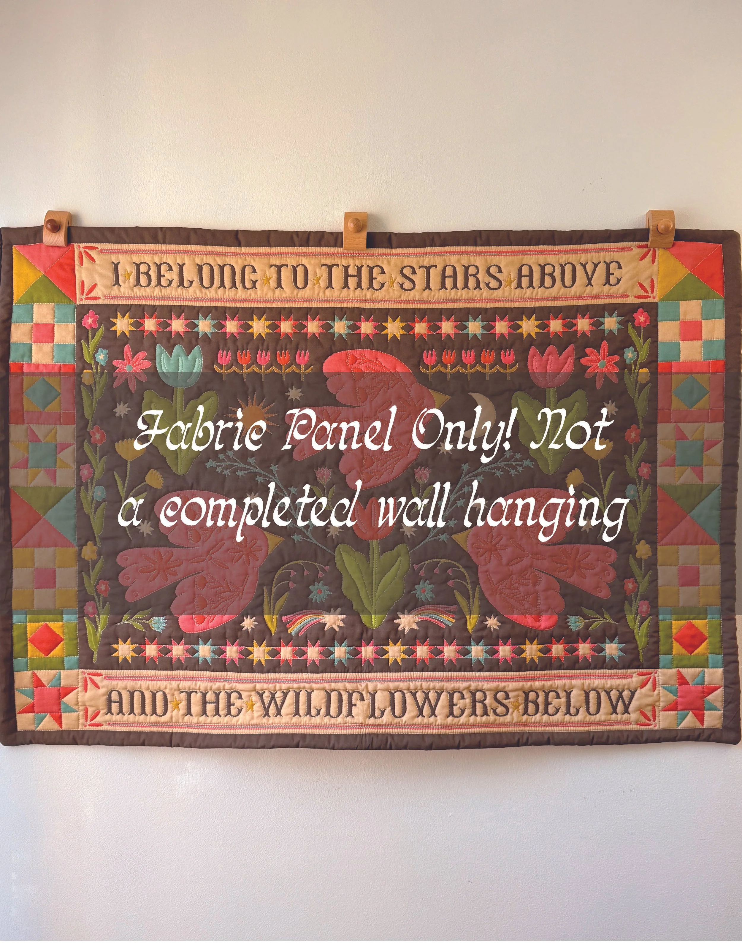 Fabric Panel: Wildflowers Below, Stars Above