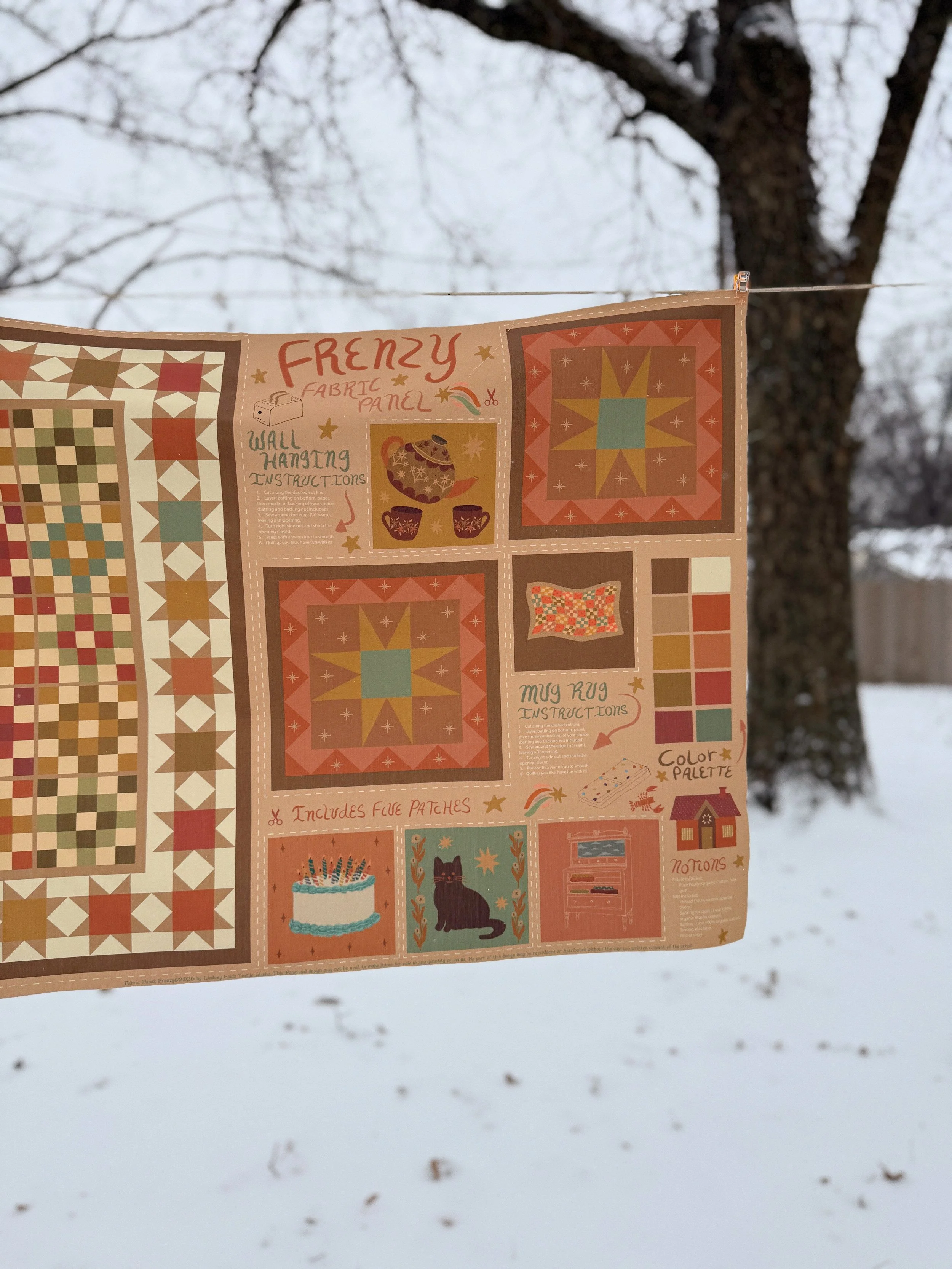 Fabric Panel: Frenzy