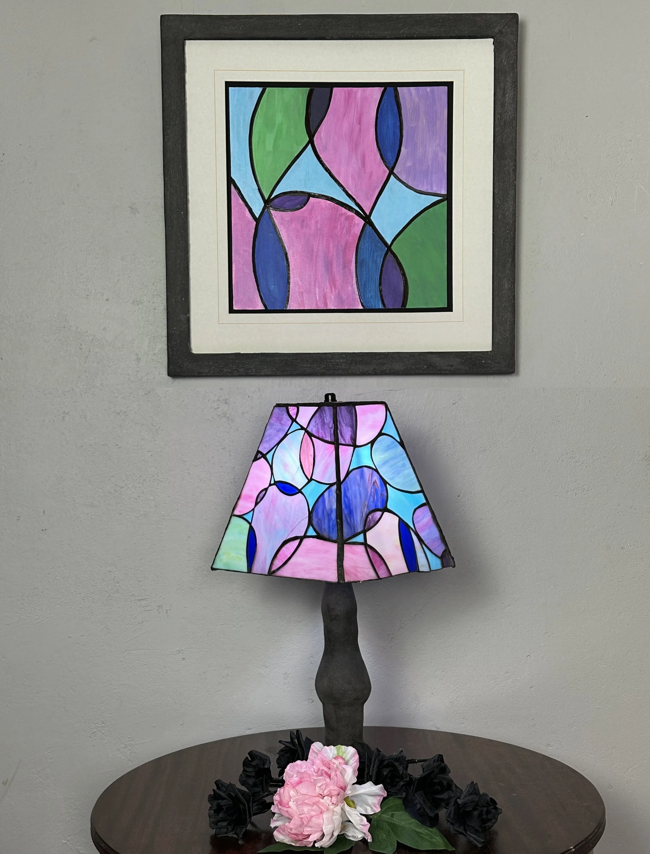 Abstract Stained glass art. 