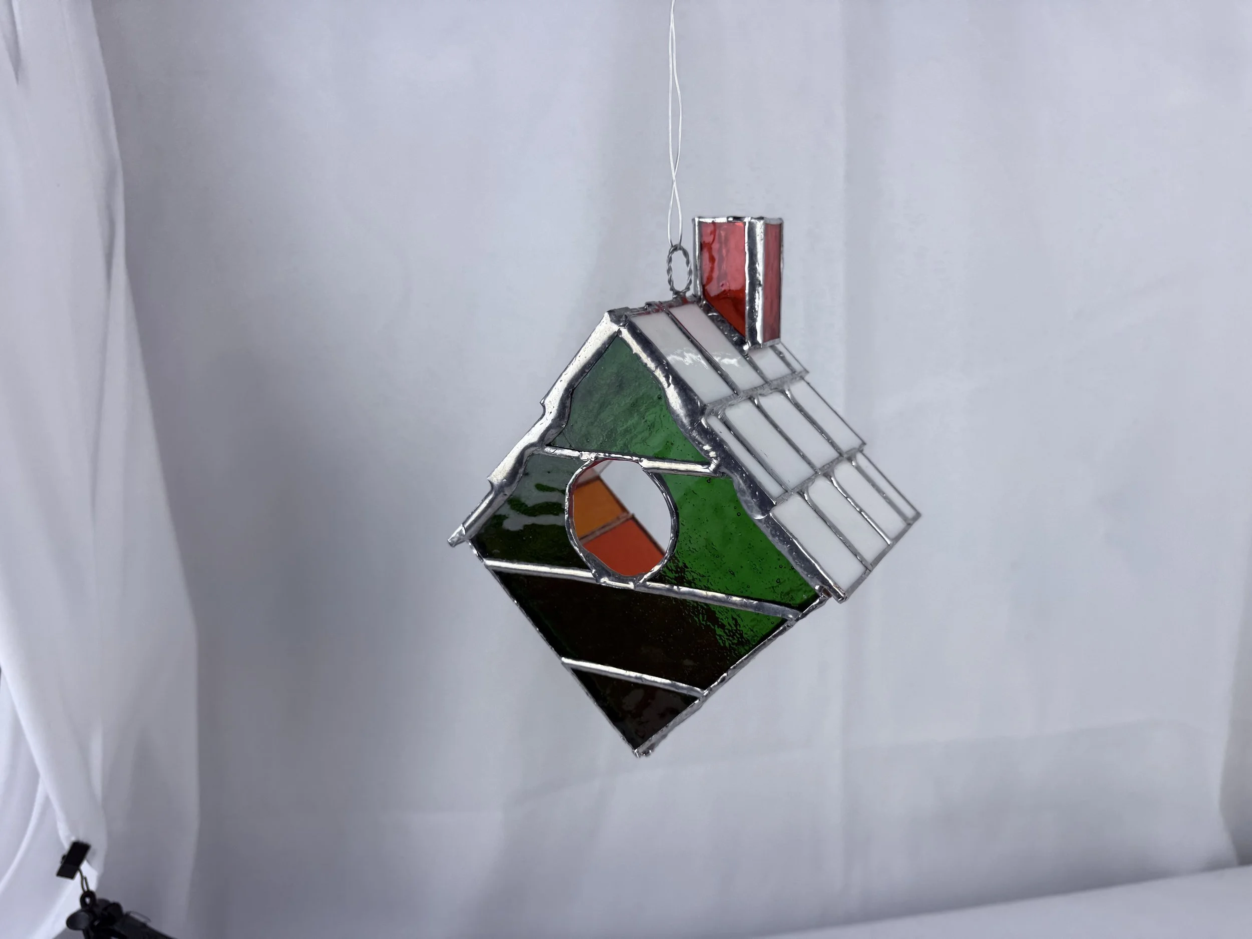 Irish Pride Stained Glass Bird House - Custom Request