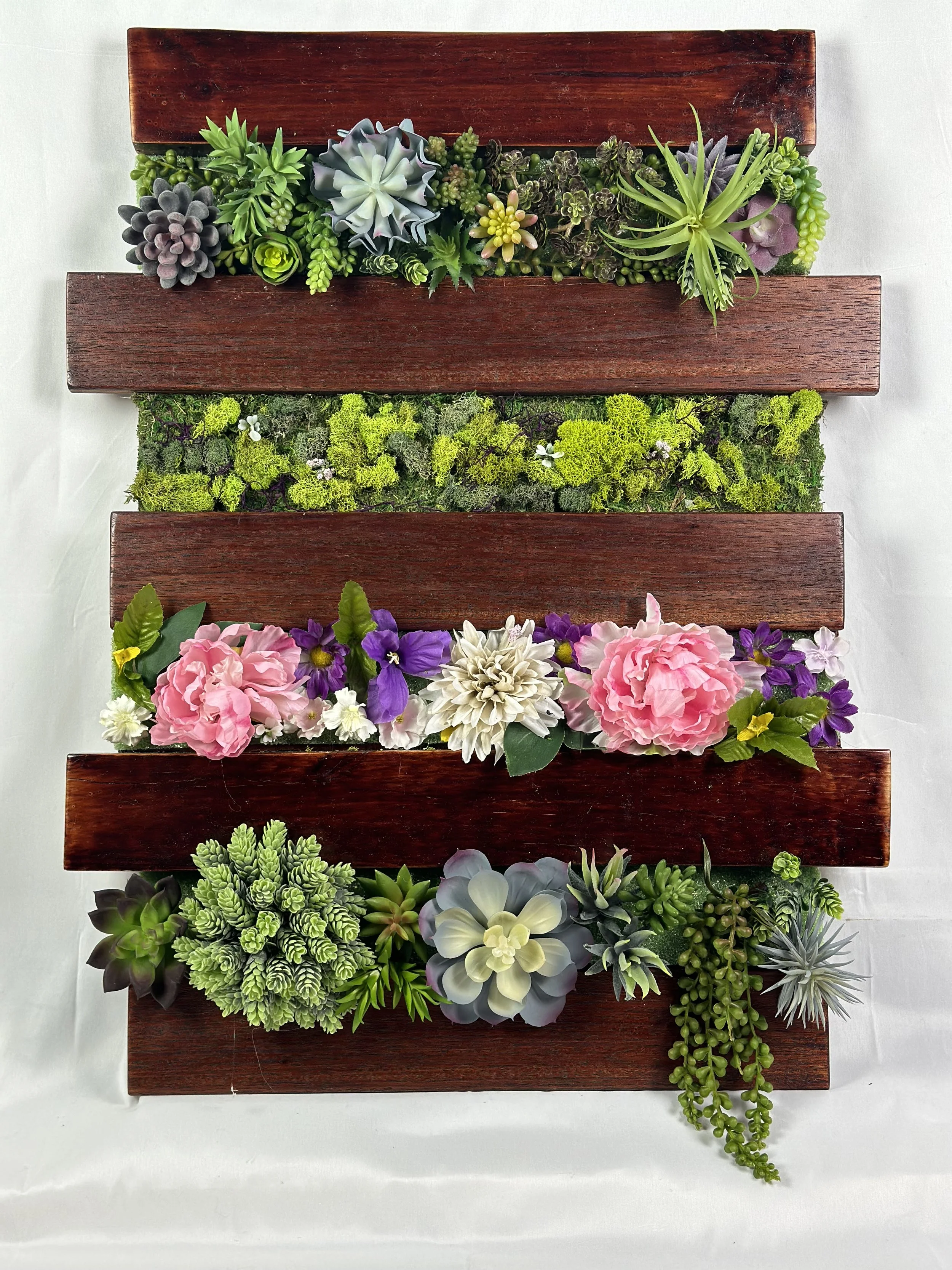 Succelnt, Flower, & Moss Wall Piece