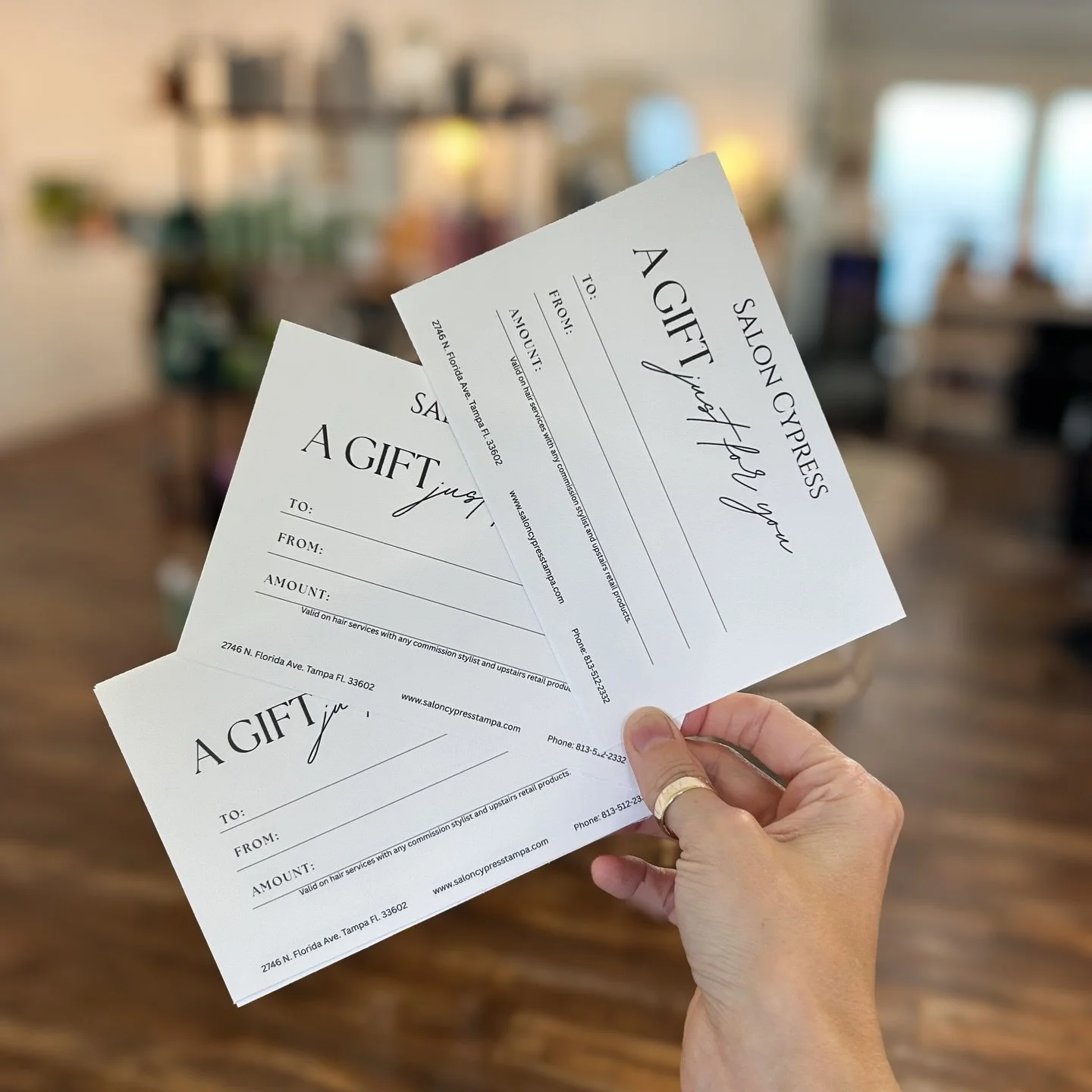 Christmas is just 25 days away! 🎄
Give the gift of gorgeous hair this year with a Salon Cypress gift card.

Available to purchase in-salon or online, perfect for last-minute gifting.

Gift cards are valid for services with Kayla, Kenna, Xochilt, and
