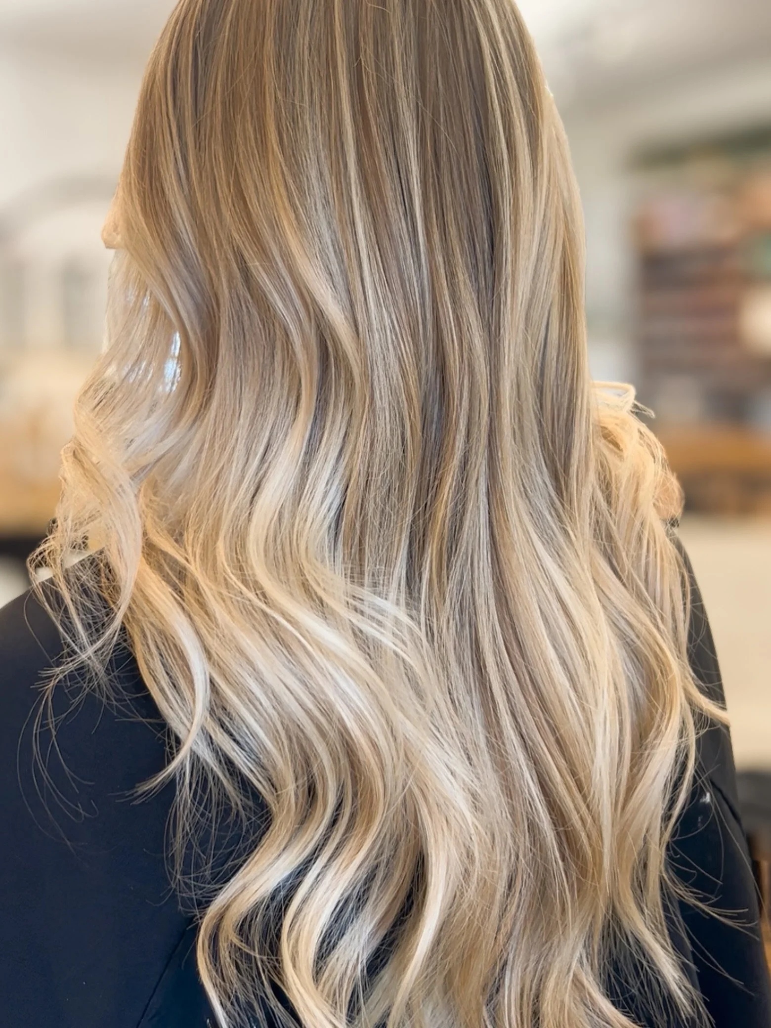 Bright blonde but still dimensional. ☀️