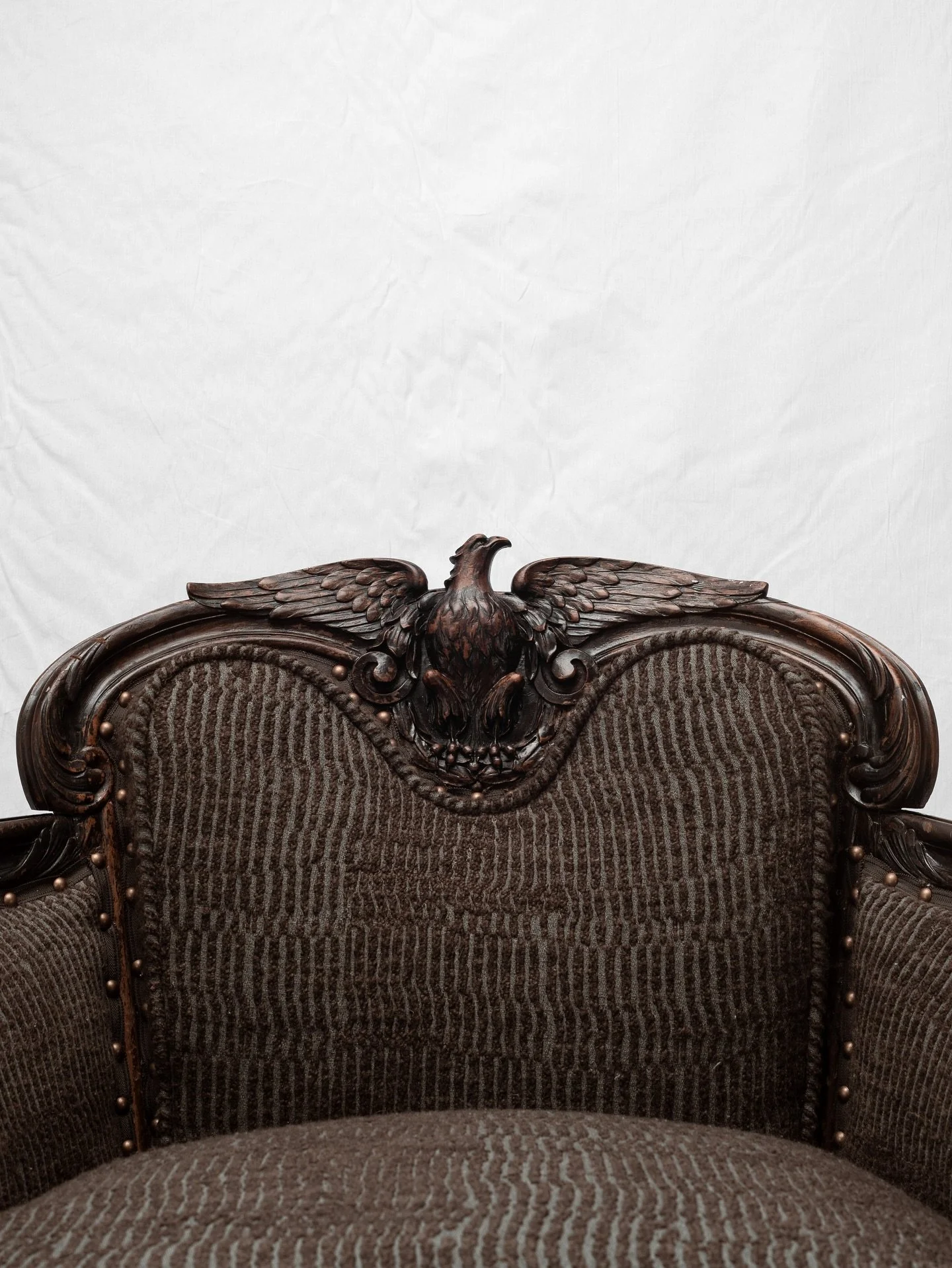 Hand-Carved Walnut Fauteuil Armchair
Late 19th Century, Italy

Reupholstered in &lsquo;Mangrove&rsquo; from @delecuona 

32 1/2&rdquo;W x 33&rdquo;D x 32 1/2&rdquo;H

#furnituredesign #vintageinterior #vintagefurniture #antiquechair #collectibledesig