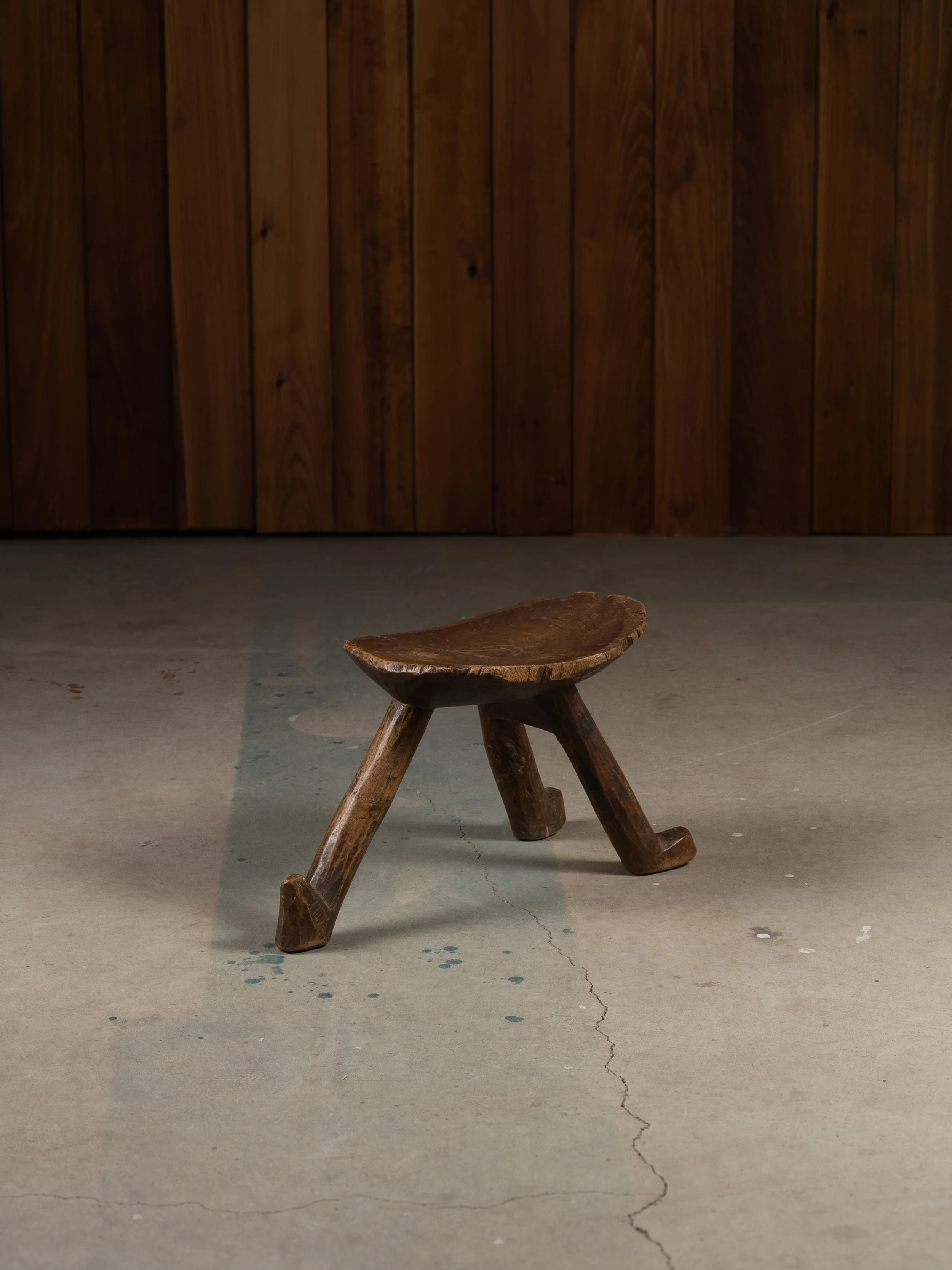 AFRICAN LOW STOOL OF THE LOBI TRIBE