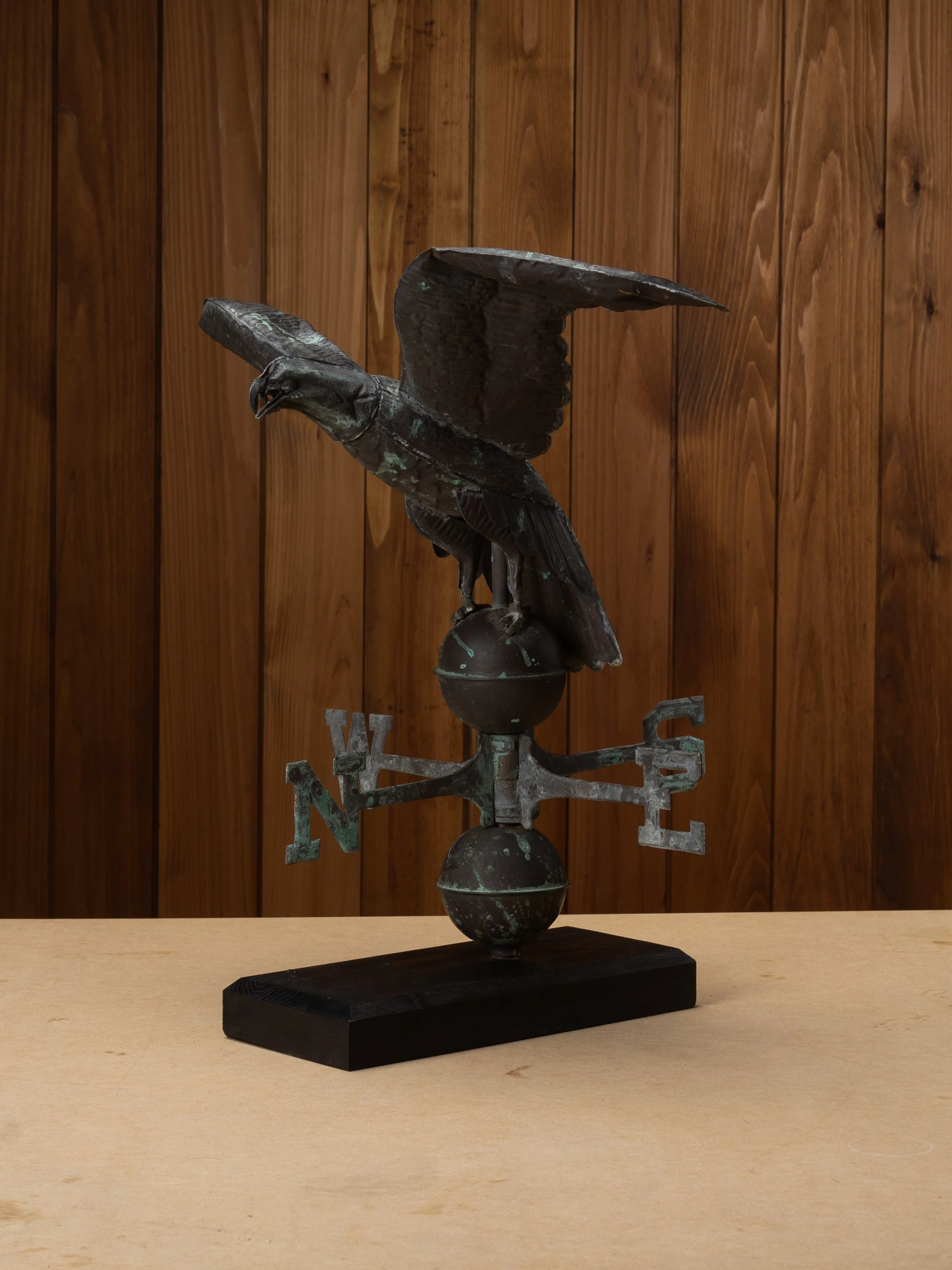19THC COPPER EAGLE WEATHERVANE