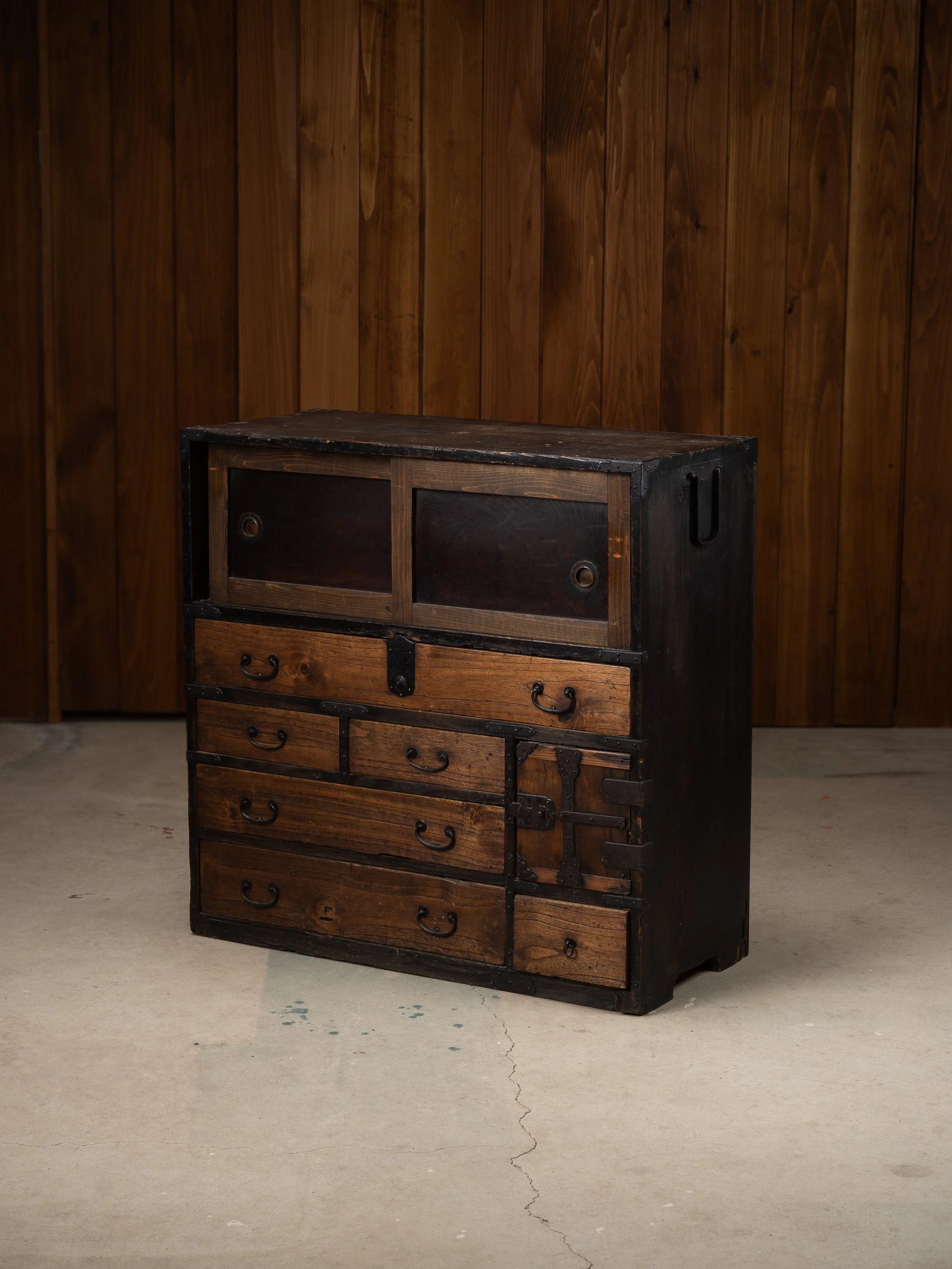 MEIJI ERA TANSU MERCHANT CHEST
