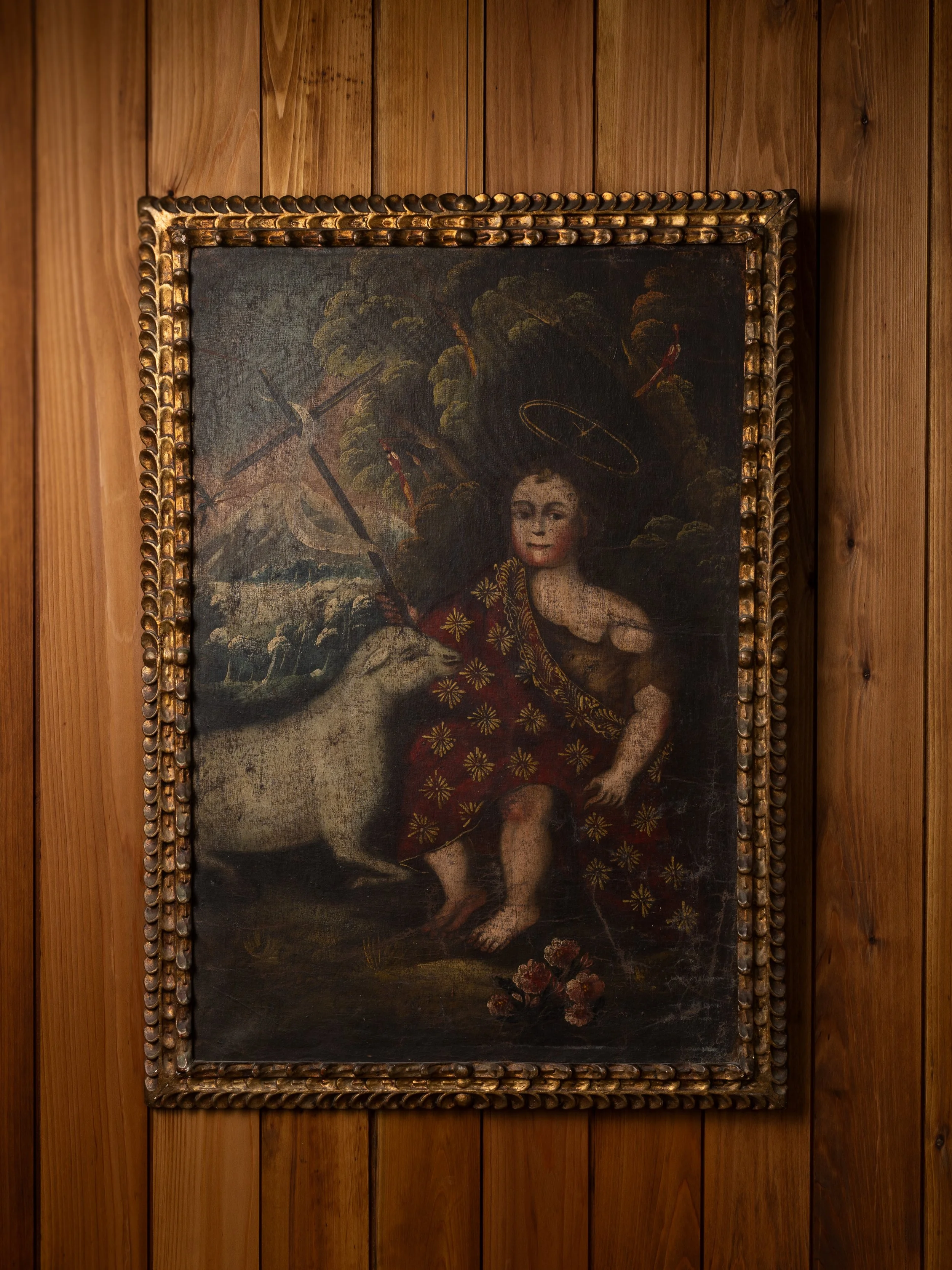 18TH CENTURY SPANISH COLONIAL CUSCO SCHOOL PAINTING