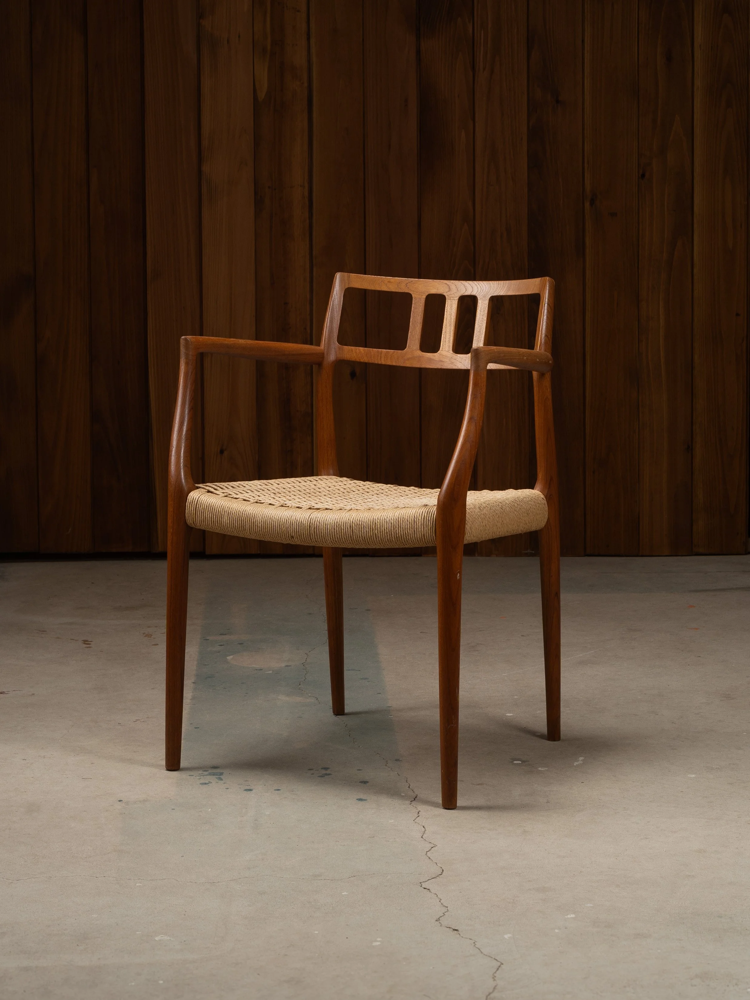 JL MØLLERS MODEL 64 TEAK ARMCHAIR