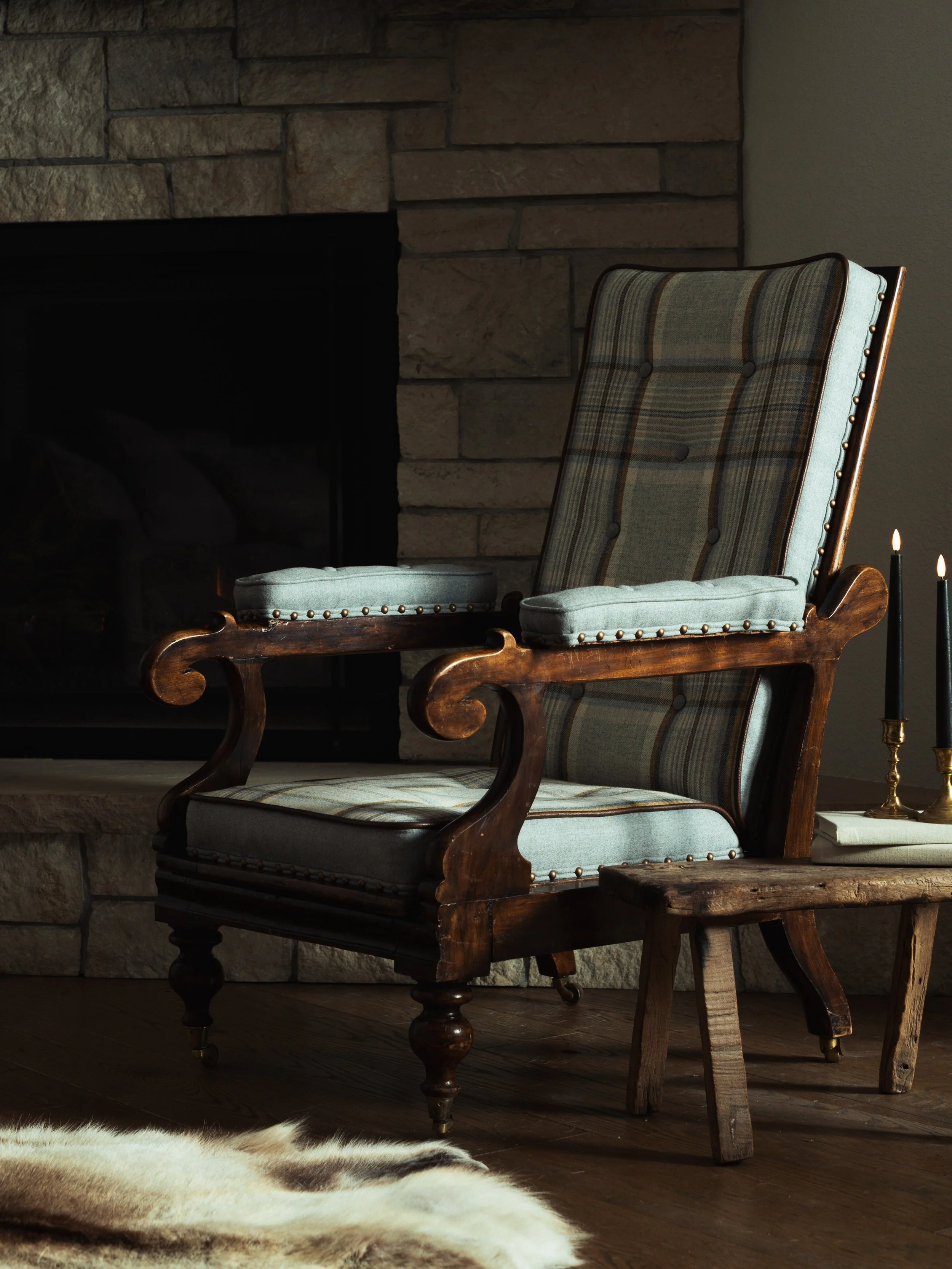 WILLIAM IV READING RECLINER LOUNGE CHAIR