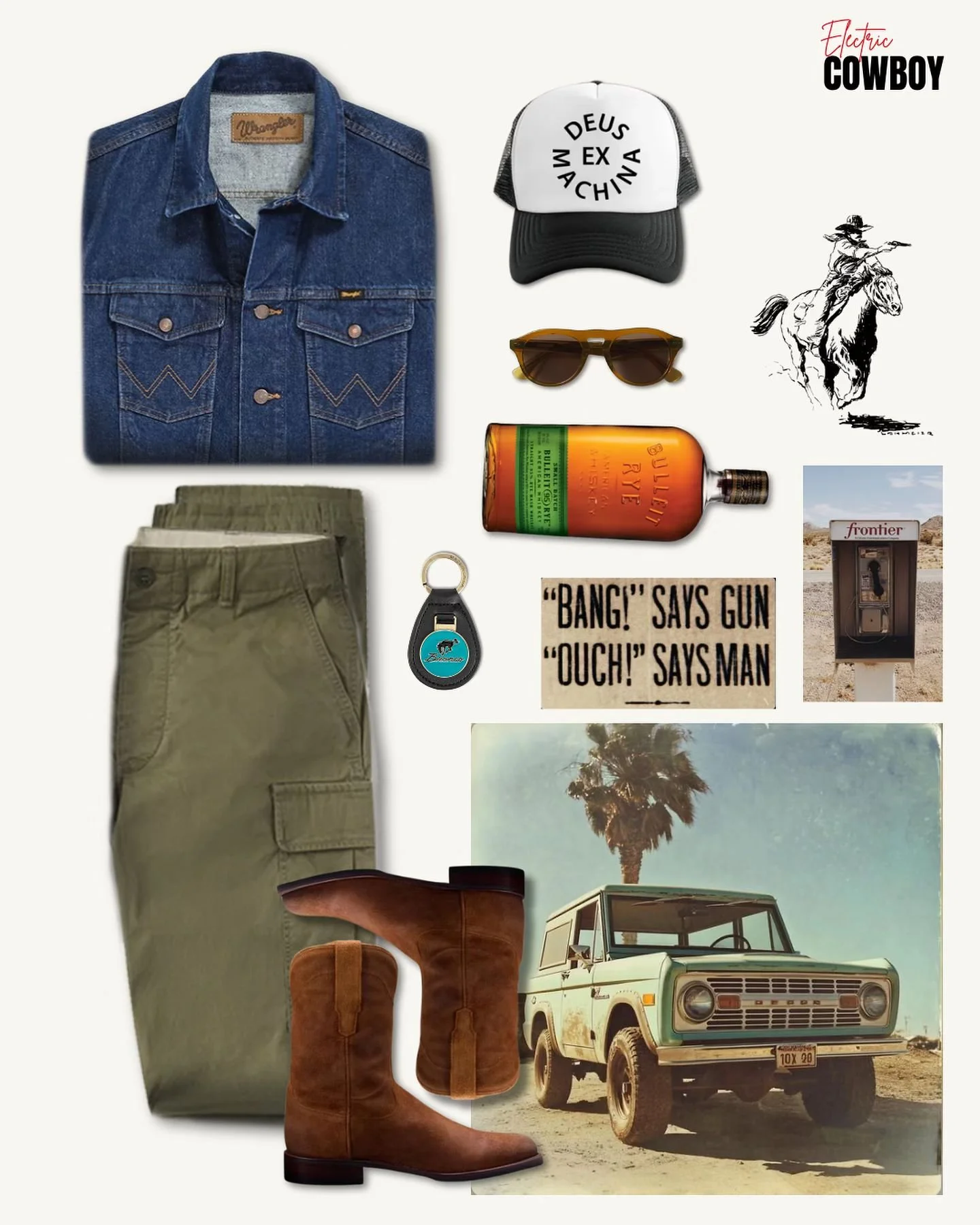 Style - Frontier 🤠⚒️

Inspired by the American frontier and rugged landscapes, this timeless collection embodies a modern adventurous spirit with an outlaw free roaming mentality, blending vintage denim, khaki trousers, and classic accessories.

The