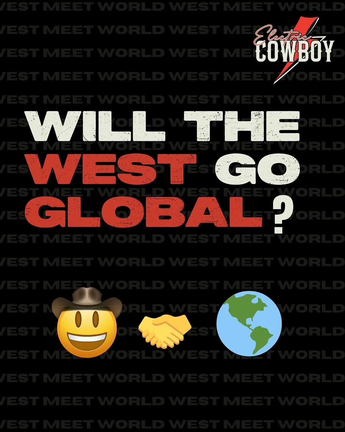 📊 150M American listeners = less than 2% of the world.
🌍 That leaves 98% of the planet untapped.
Country culture has only just begun its global story. 
#westmeetworld #cowboy #country #countrymusic