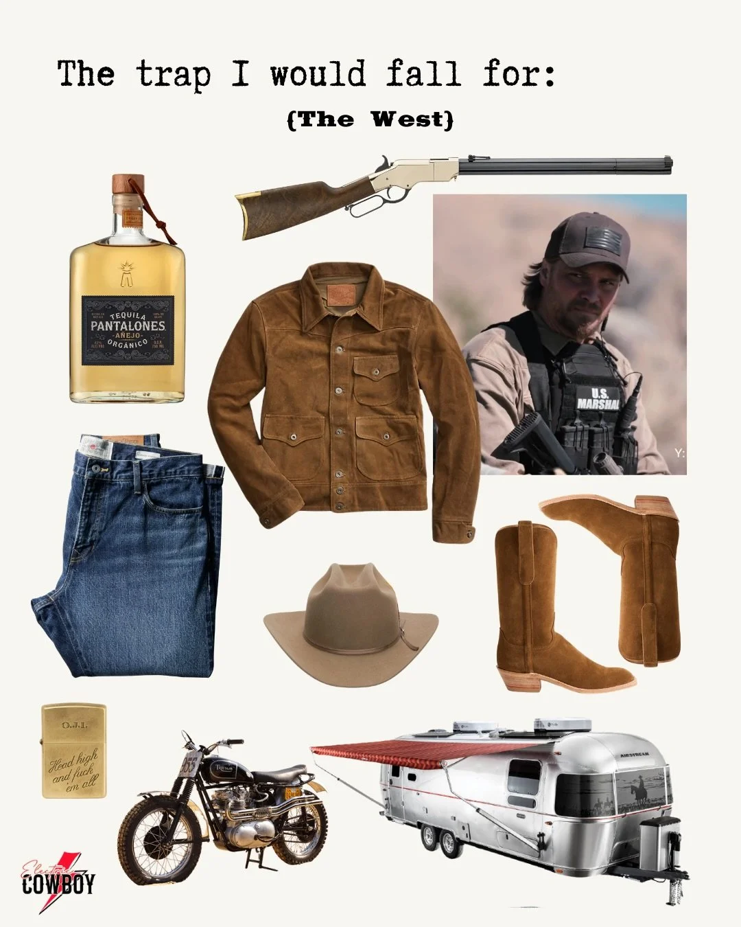 The trap 🤠🤝 issue:17

The west / cowboys / country / motorcycle