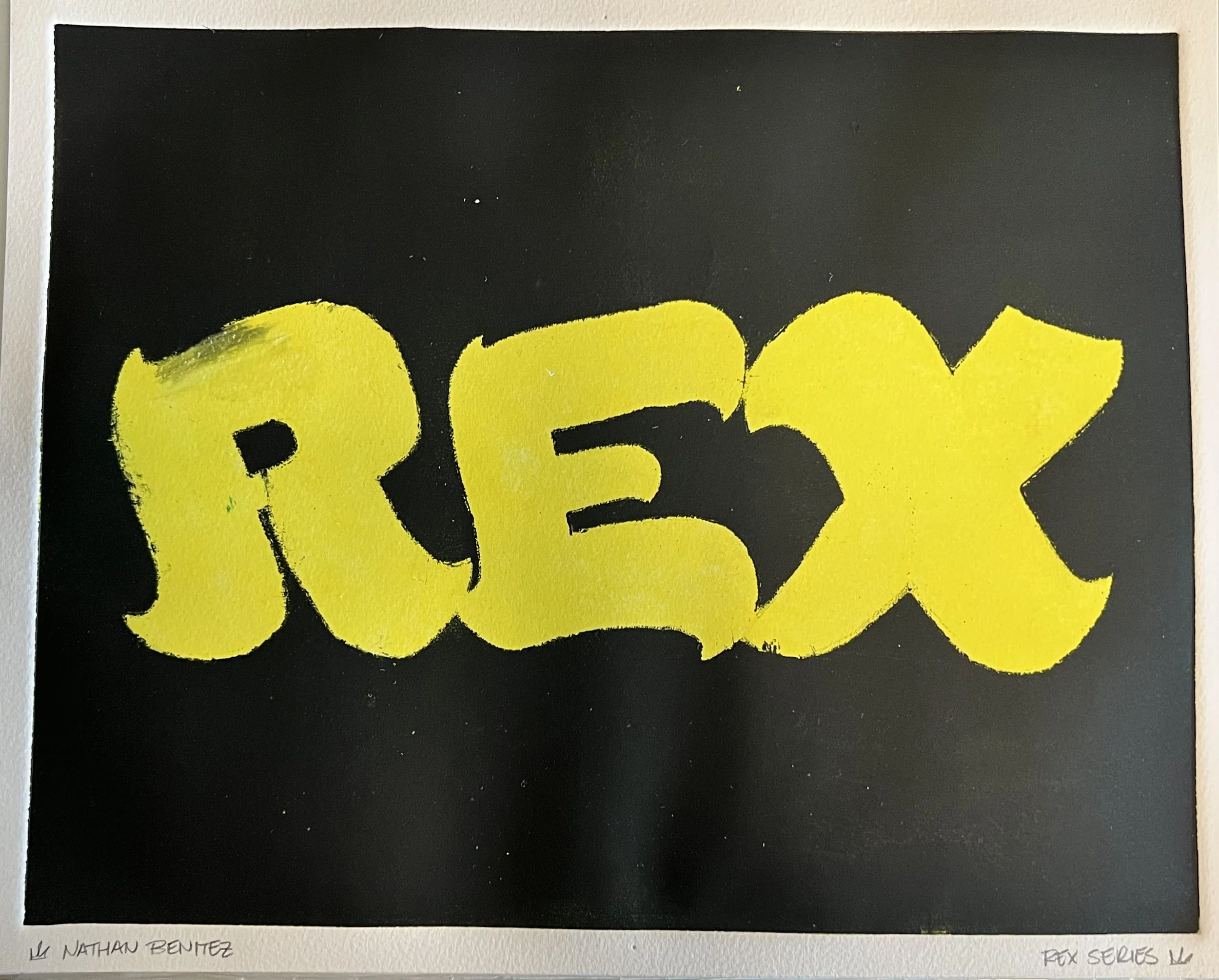 Rex Series: A
Printing Ink on Paper, 2023