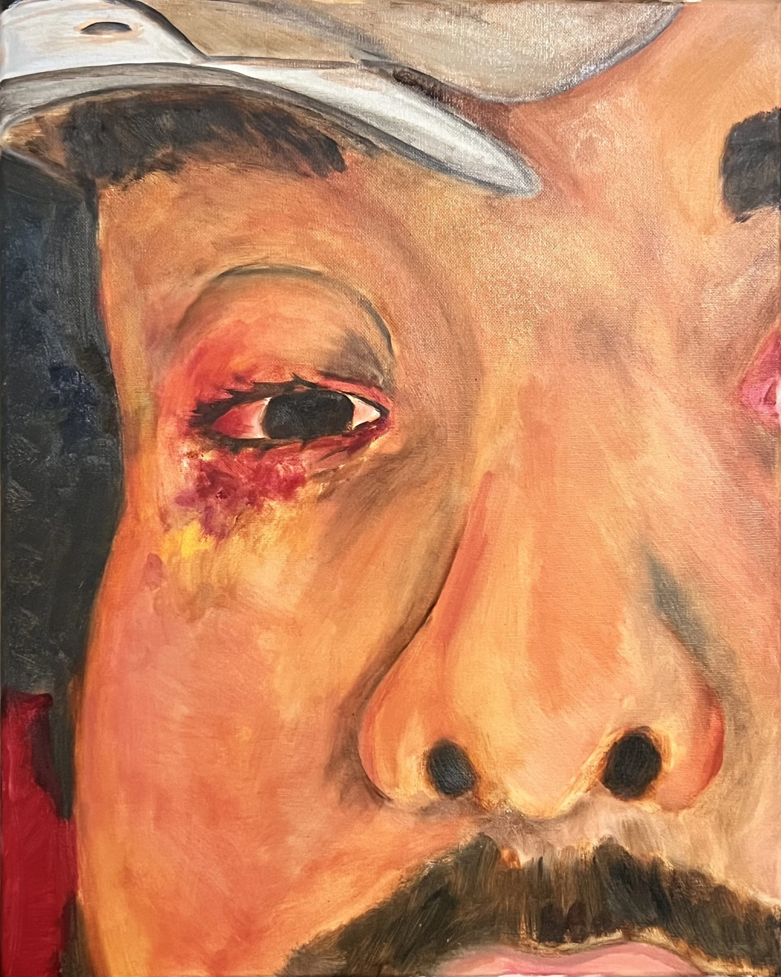 DAM(N)AGE I 
[16in x 20in]
Oil on Canvas