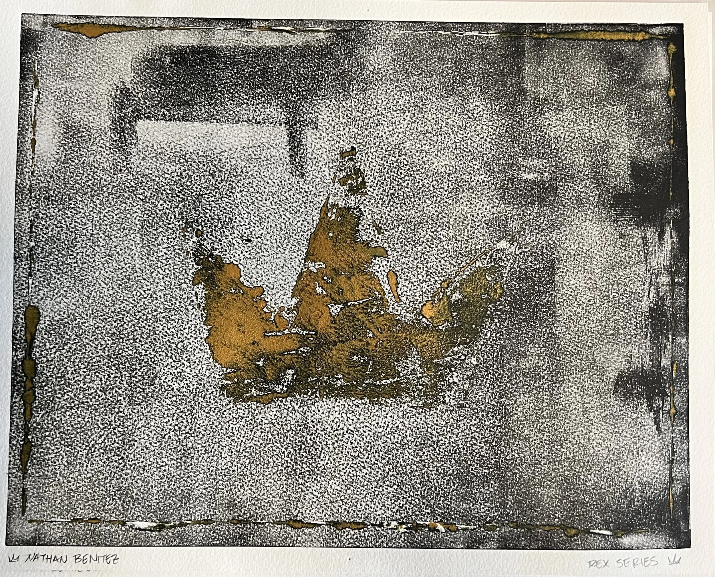Rex Series: Crown
Printing Ink on Paper, 2023