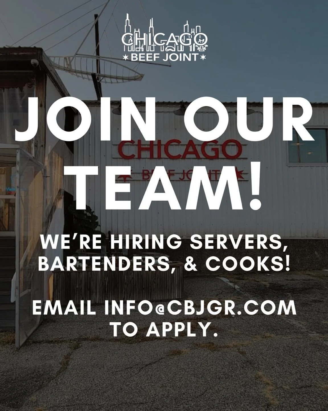 We&rsquo;re hiring! Email info@cbjgr.com for more information or to apply 🤝