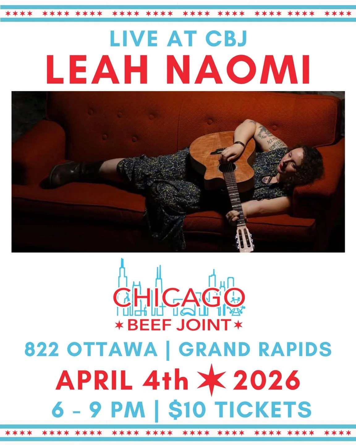Leah Naomi is a folk musician, a song writer, a weaver of soulful glimpses of the tucked away corners of the human experience. Join her for an awesome evening LIVE at CBJ on Saturday. Tickets available at the link in our bio ❤️
