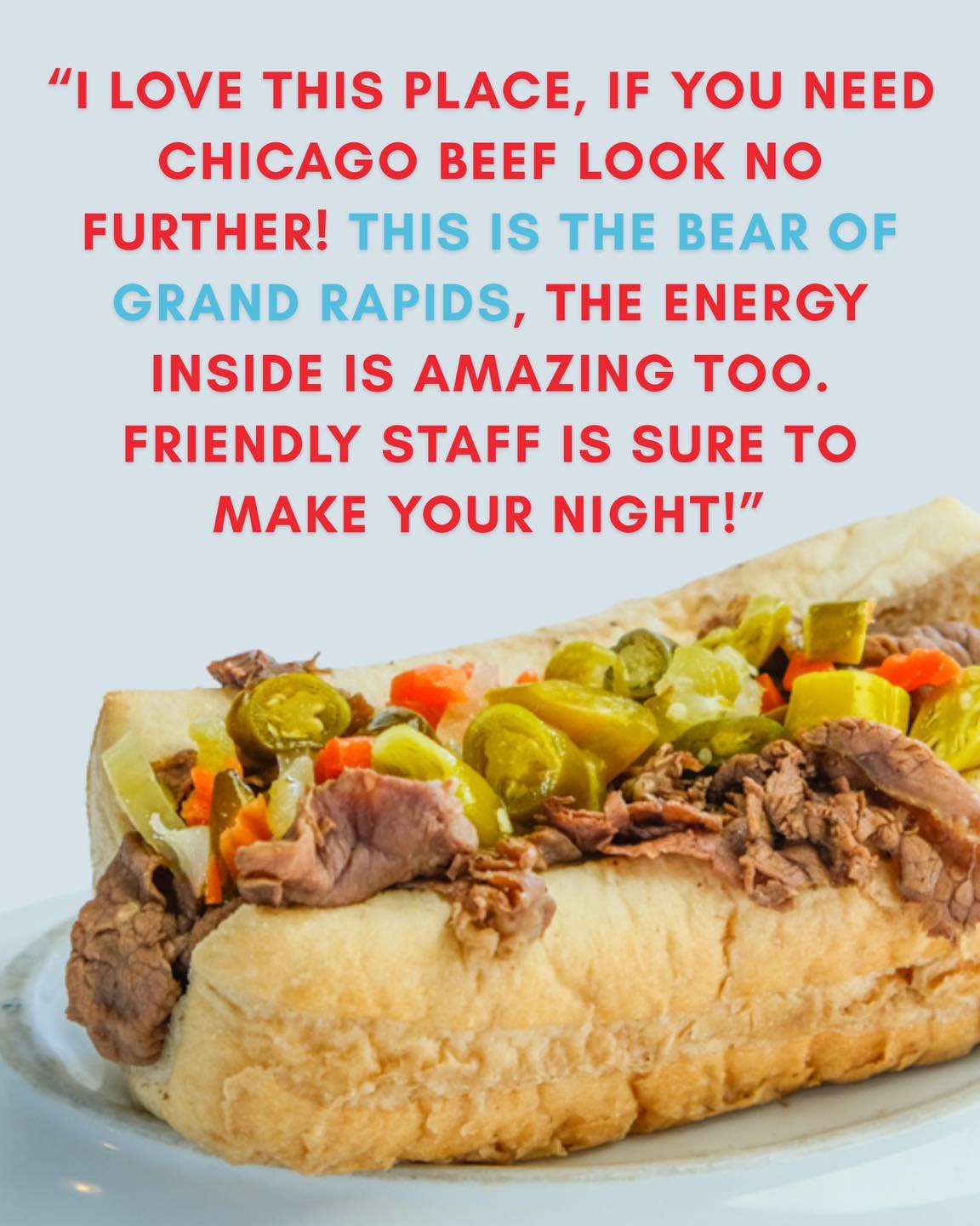 The Bear of Grand Rapids?! We&rsquo;re honored 🥹❤️

PS - we have the ACTUAL Vienna Beef sign from the set of The Bear on our wall 👀