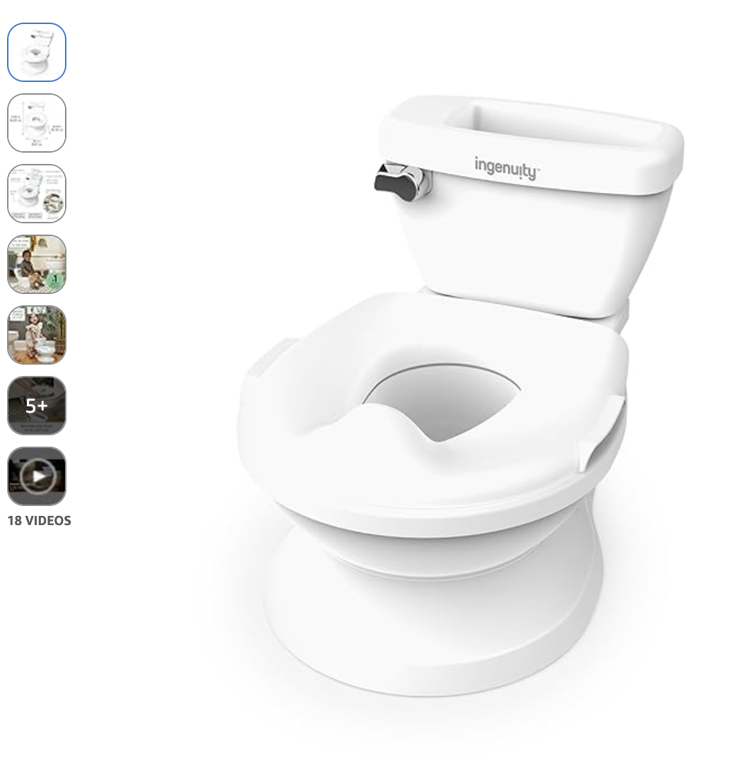 A white smart toilet with a built-in bidet feature and the brand name 'ingenuity' on the tank
