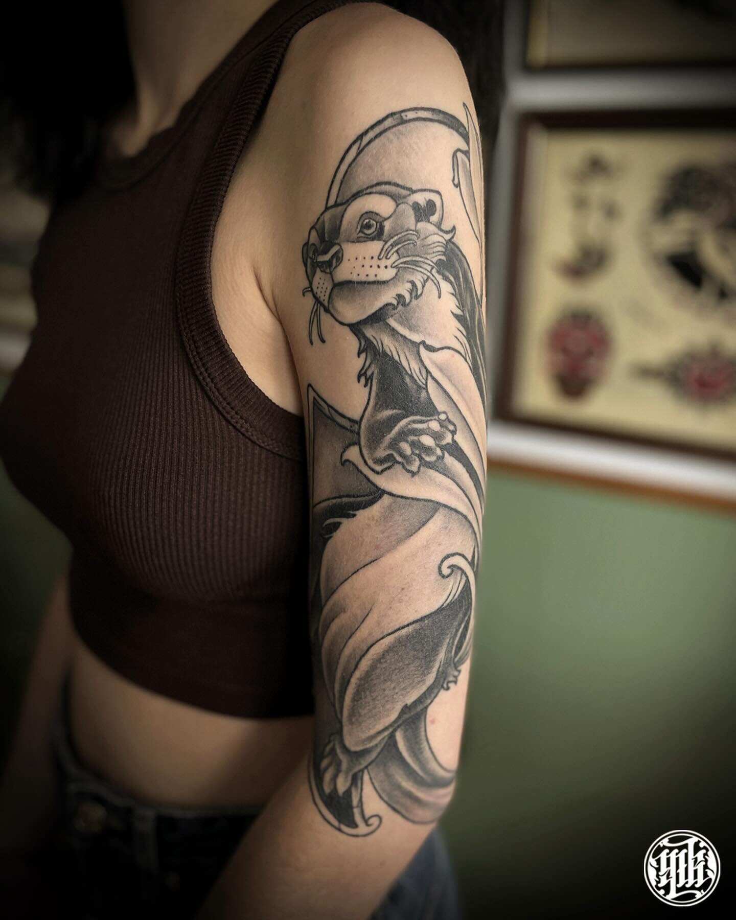 🦦Healed otter before small touch up 
 for @samanthanry 
Thanks a lot for your trust 🙏

Swipe to see the rest of the arm 

🌗 Booking open for April 🌓
Next Guest : 
&mdash;&mdash;&mdash;&mdash;&mdash;&mdash;&mdash;&mdash;&mdash;&mdash;&mdash;&mdash