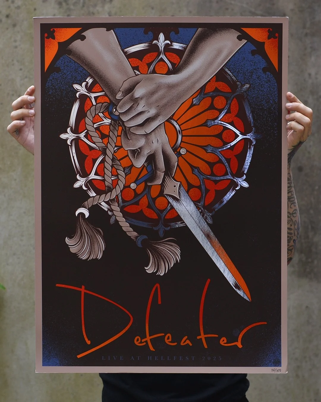 Defeater &bull; Hellfest 2025
50x70 6 couleurs sur papier Foil silver mirror 

Collaboration avec l&rsquo; @atelierdugrandchic 🫶

Disponible ce soir sur mon big cartel 🐵 (lien en bio)

&mdash;&mdash;&mdash;&mdash;&mdash;&mdash;&mdash;&mdash;&mdash;