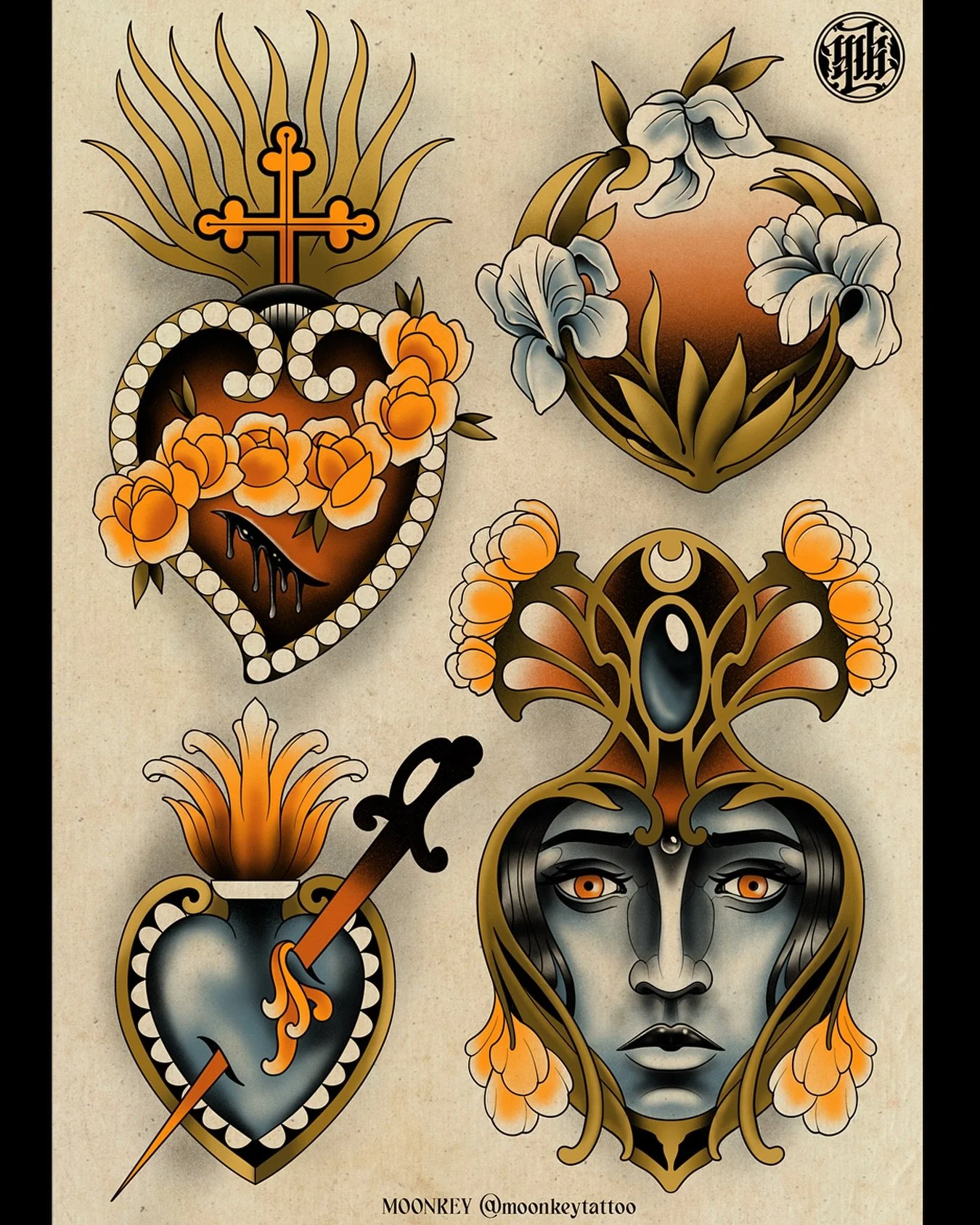 ❤️🔥 New flashes available 
Done for an exhibition coming soon in Nantes, I&rsquo;ll announce more info about it as soon as possible. 

🐒 Booking open for September &amp; October at Nantes 
 
Next Guest : 
🇨🇭Geneva at @nuitnoiretattoo 24th to the 