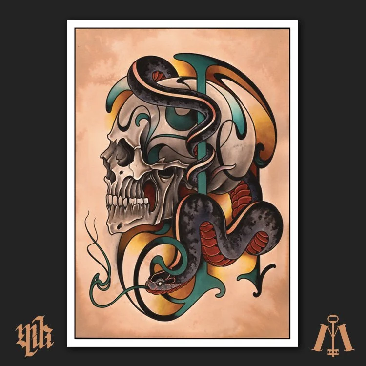 SNAKE & SKULL