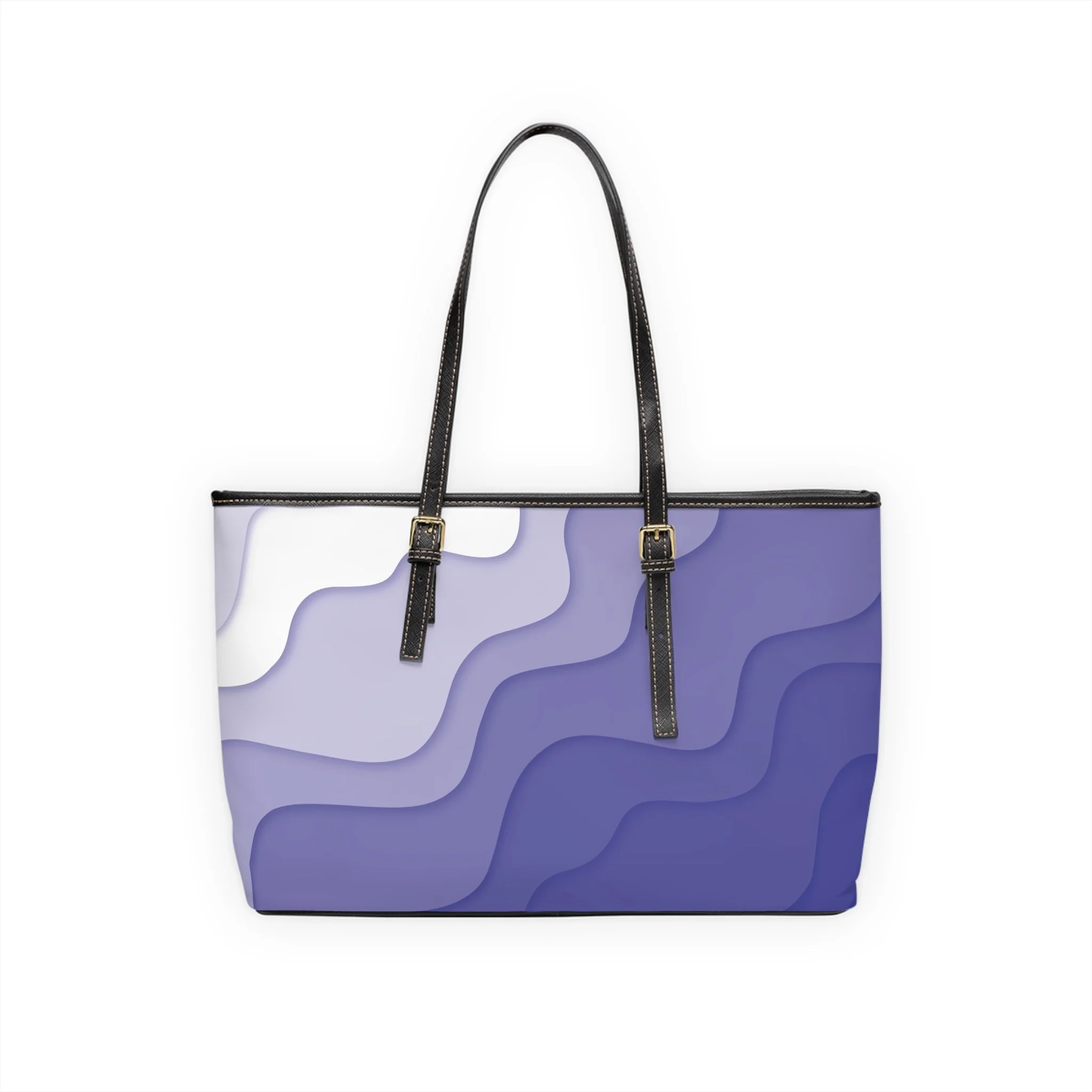 Berry Caye® Purple Wave Leather Bag – Stylish, Durable, and Travel-Ready with Ample Storage for All Your Essentials