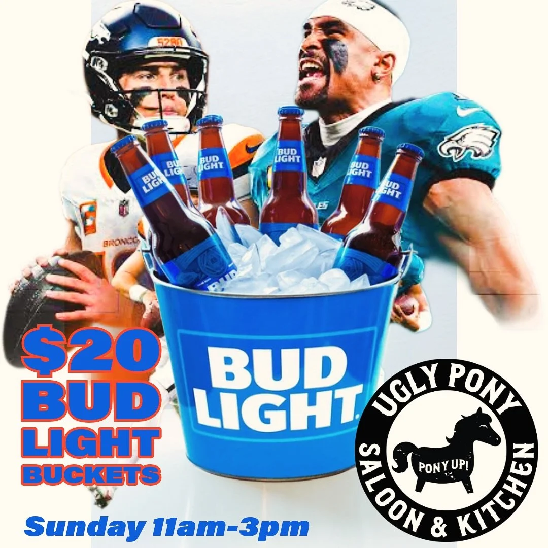 $20 Bud Light buckets during Broncos vs Philly game on Sunday #broncocountry