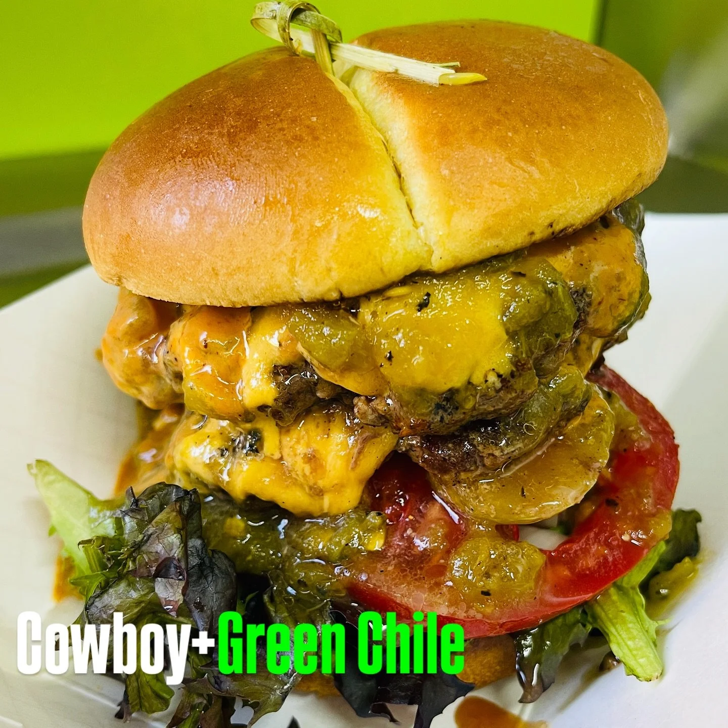 Starting the night off right with a cowboy plus green chili @uglyponysaloon  #ponyup