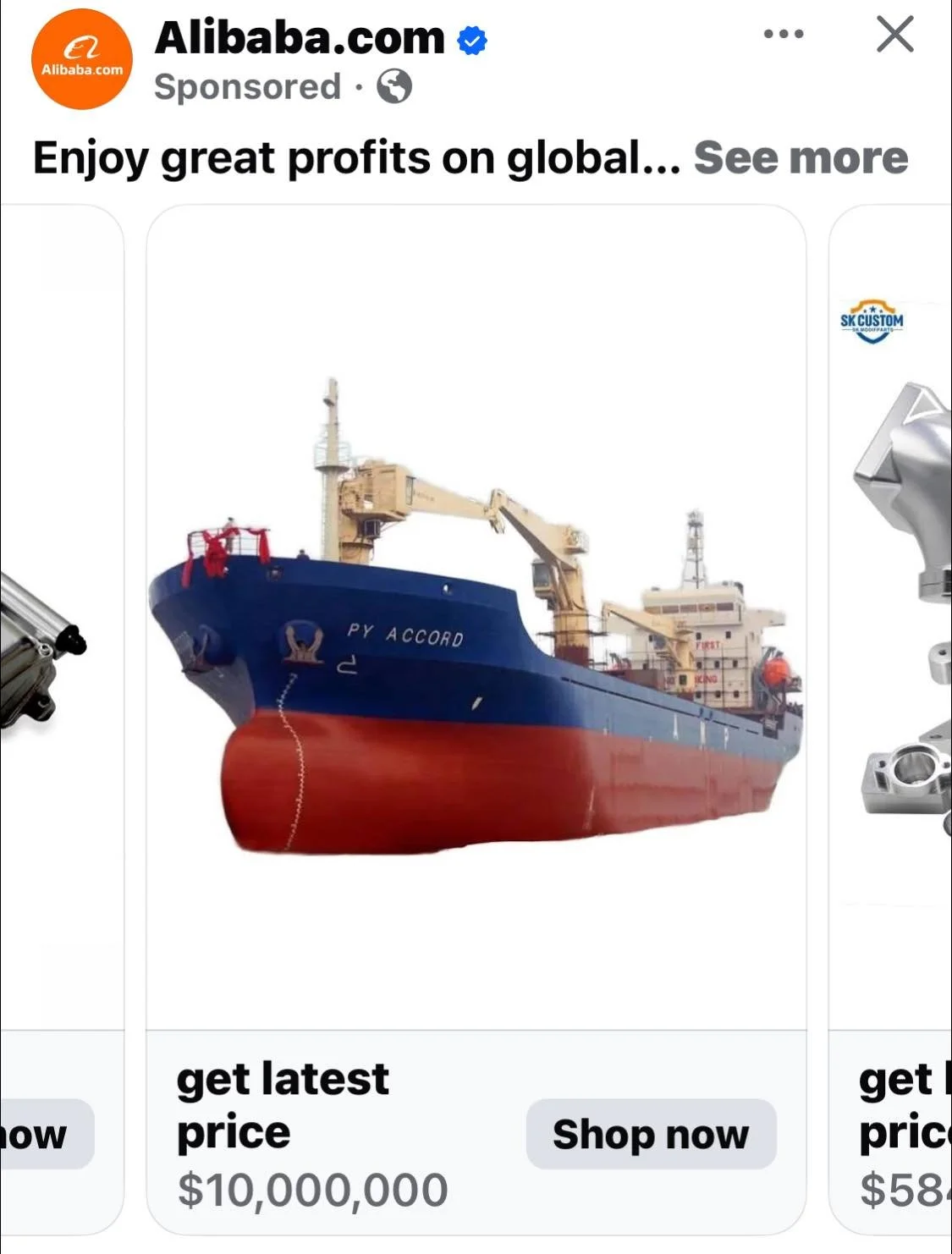 I feel like my internet algorithm may have gone awry&hellip;.but then again maybe I need my own container ship. It could be like my own private island, docked in a Caribbean or South Pacific paradise.