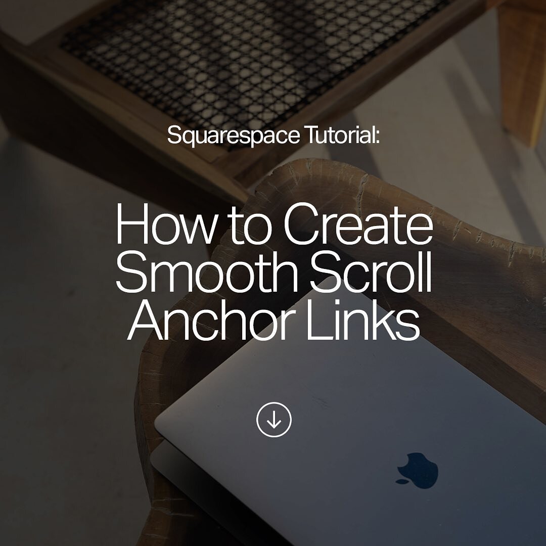 New tutorial! How to create smooth scroll anchor links in Squarespace. Find it on the blog 💌

#branddesignerlife #thisgirlmeansbusiness #createcultivate #ninetothrive #thebrandidentity #branddesigner #graphicdesigner #communityovercompetition #women