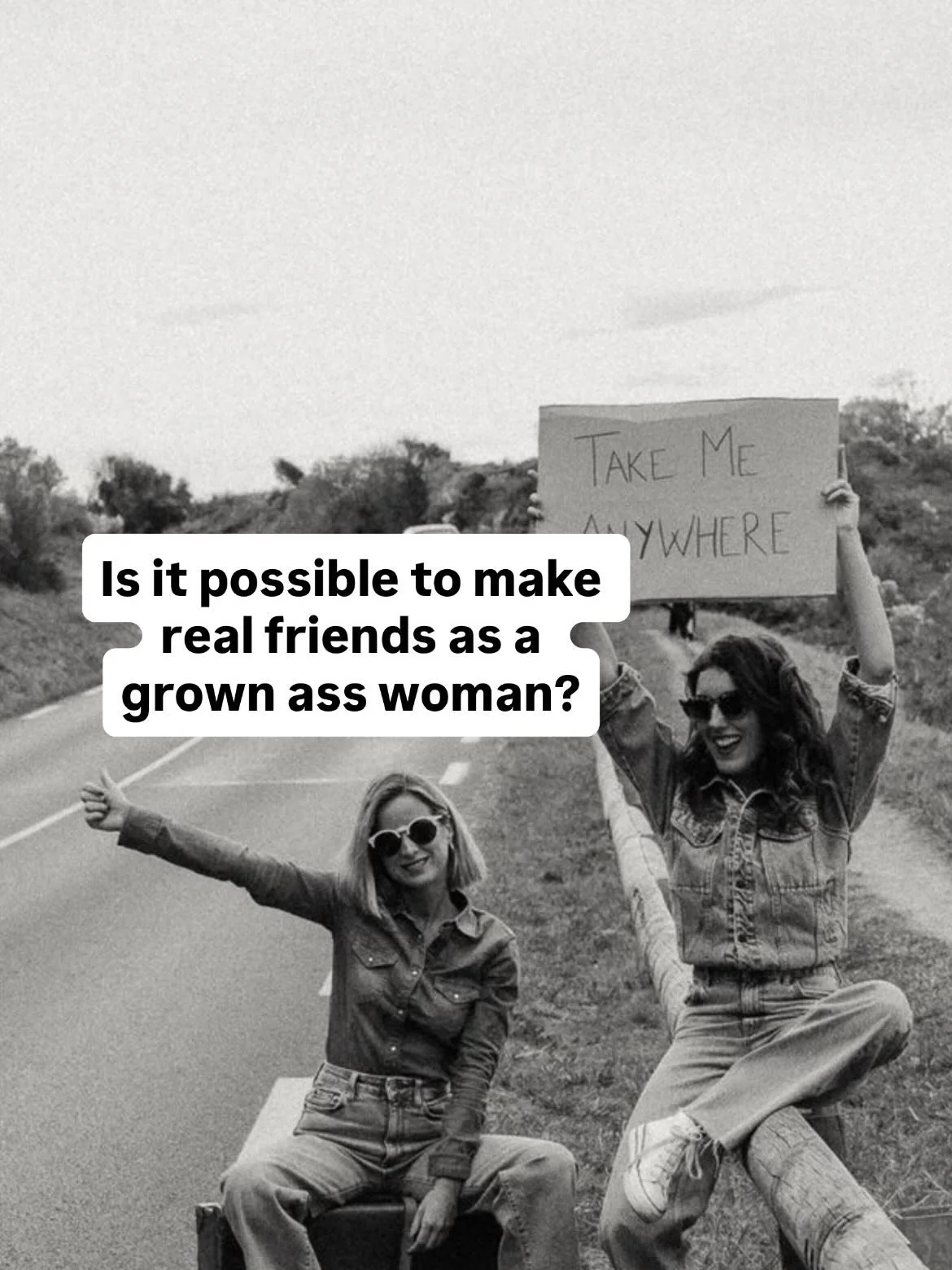 Am I a match maker or what? 😂 

Ladies listen- the number of women I have pushed to make friends is better than my wedding dress count. 

If you want a friend that fits your life now, she is out there. She might even be in your life now. 

Don&rsquo